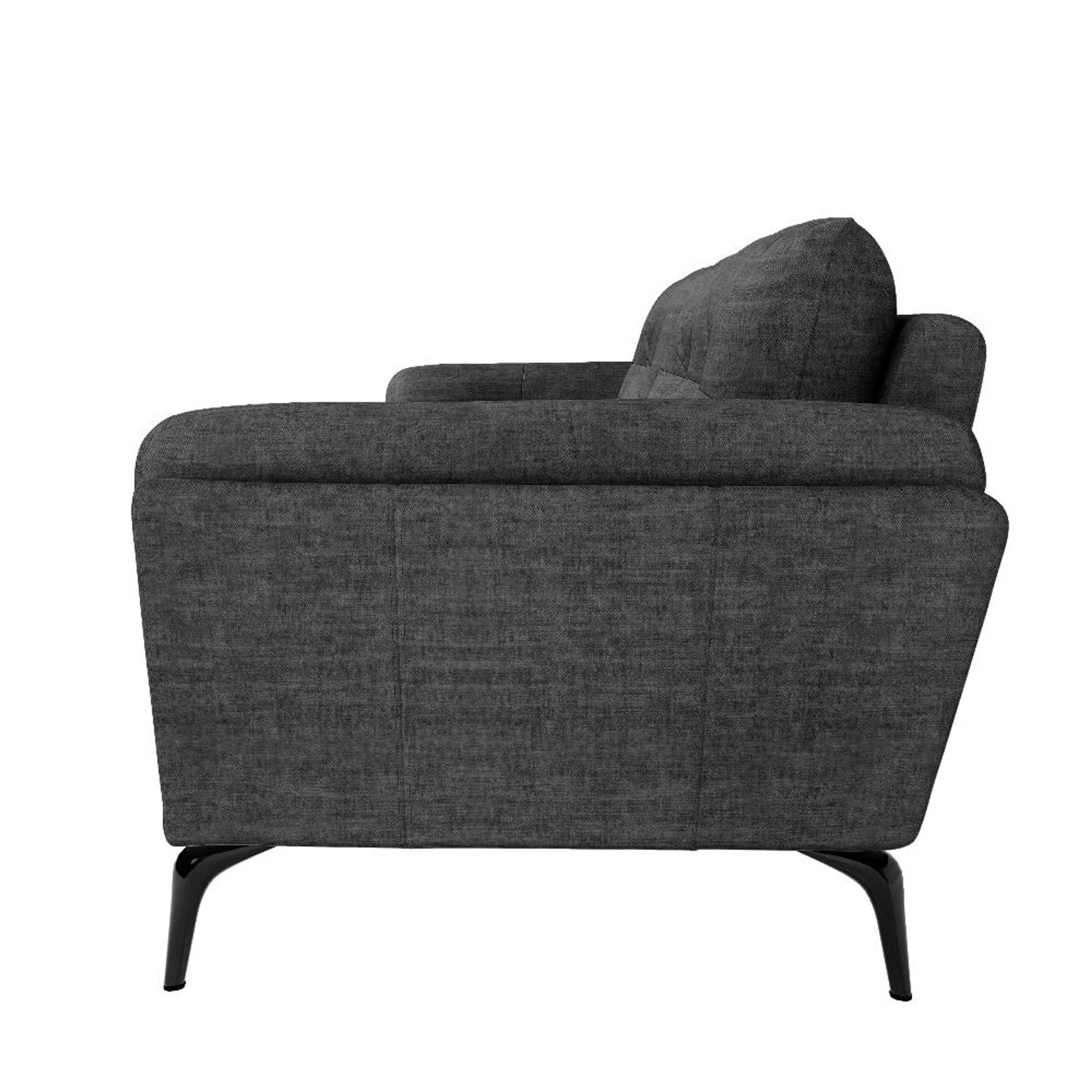 Wakefit Lille Sofa Set (3+1+1) Seater Regular, Set (3+1+1), Graphite 6 Wakefit Lille Sofa Set (3+1+1) Seater Regular, Set (3+1+1), Graphite