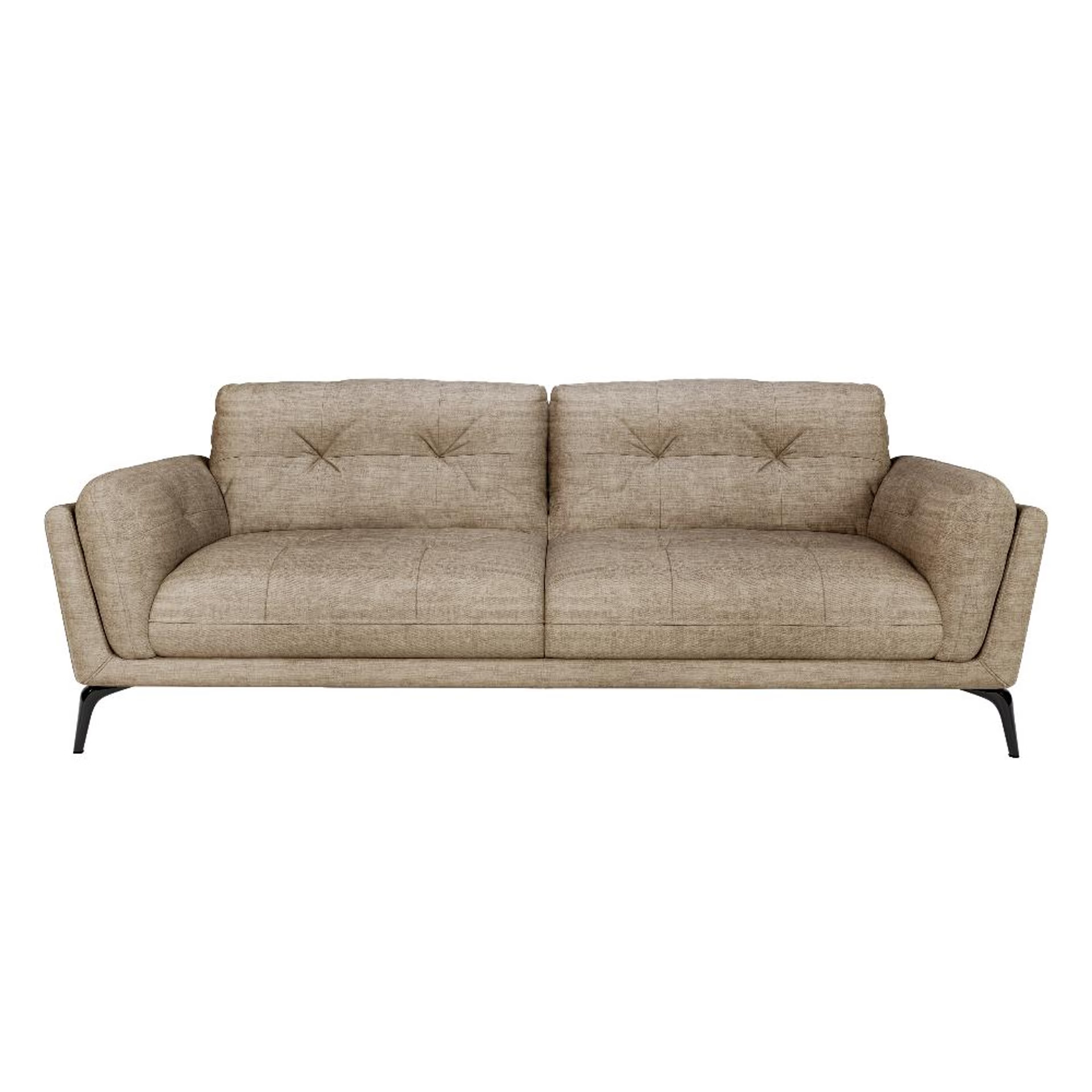 Home 35 Wakefit Lille Sofa Set (3+1+1) Seater Regular, Set (3+1+1), Taupe