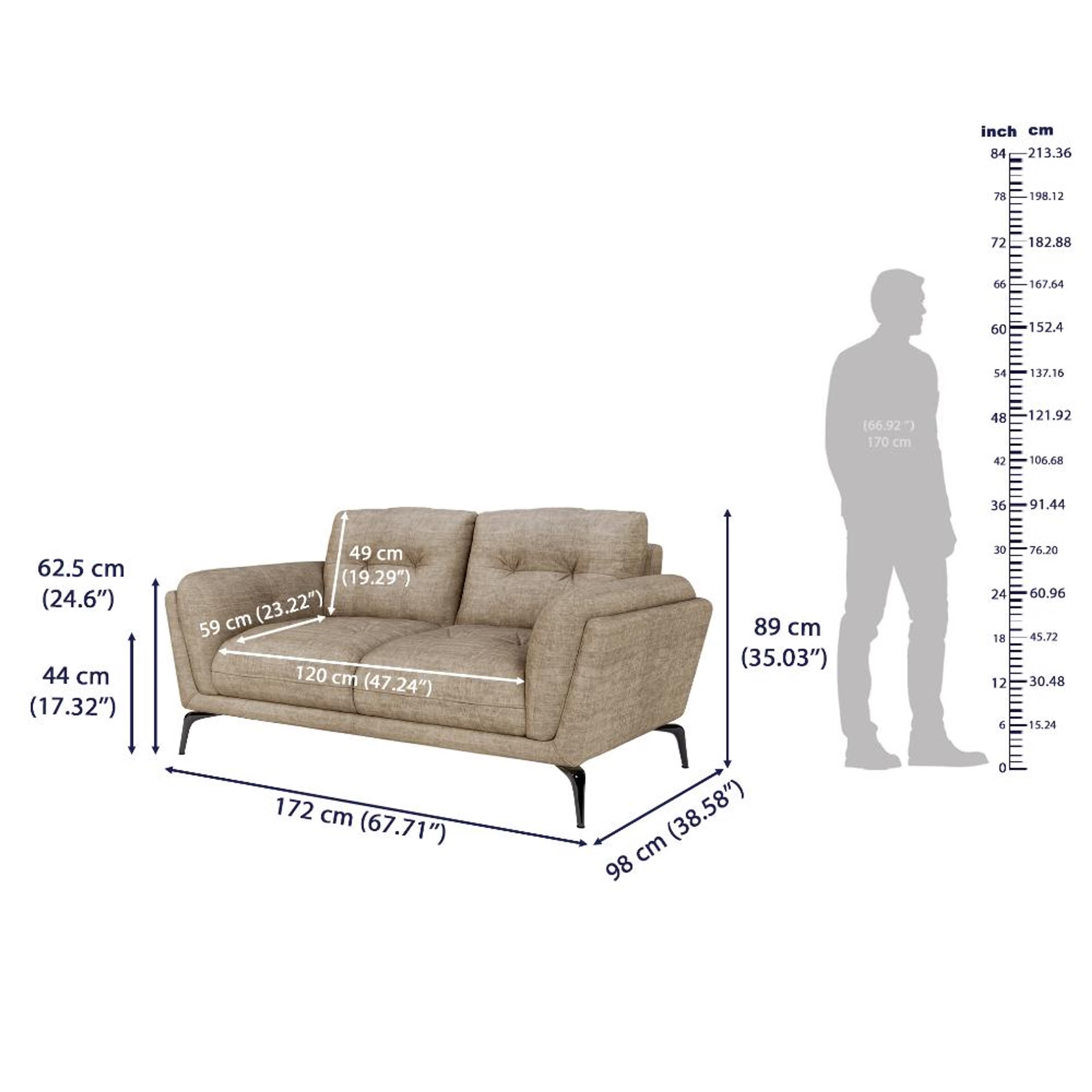 Wakefit Lille Sofa Set (3+2) Seater Regular, Set (3+2), Taupe 8 Wakefit Lille Sofa Set (3+2) Seater Regular, Set (3+2), Taupe