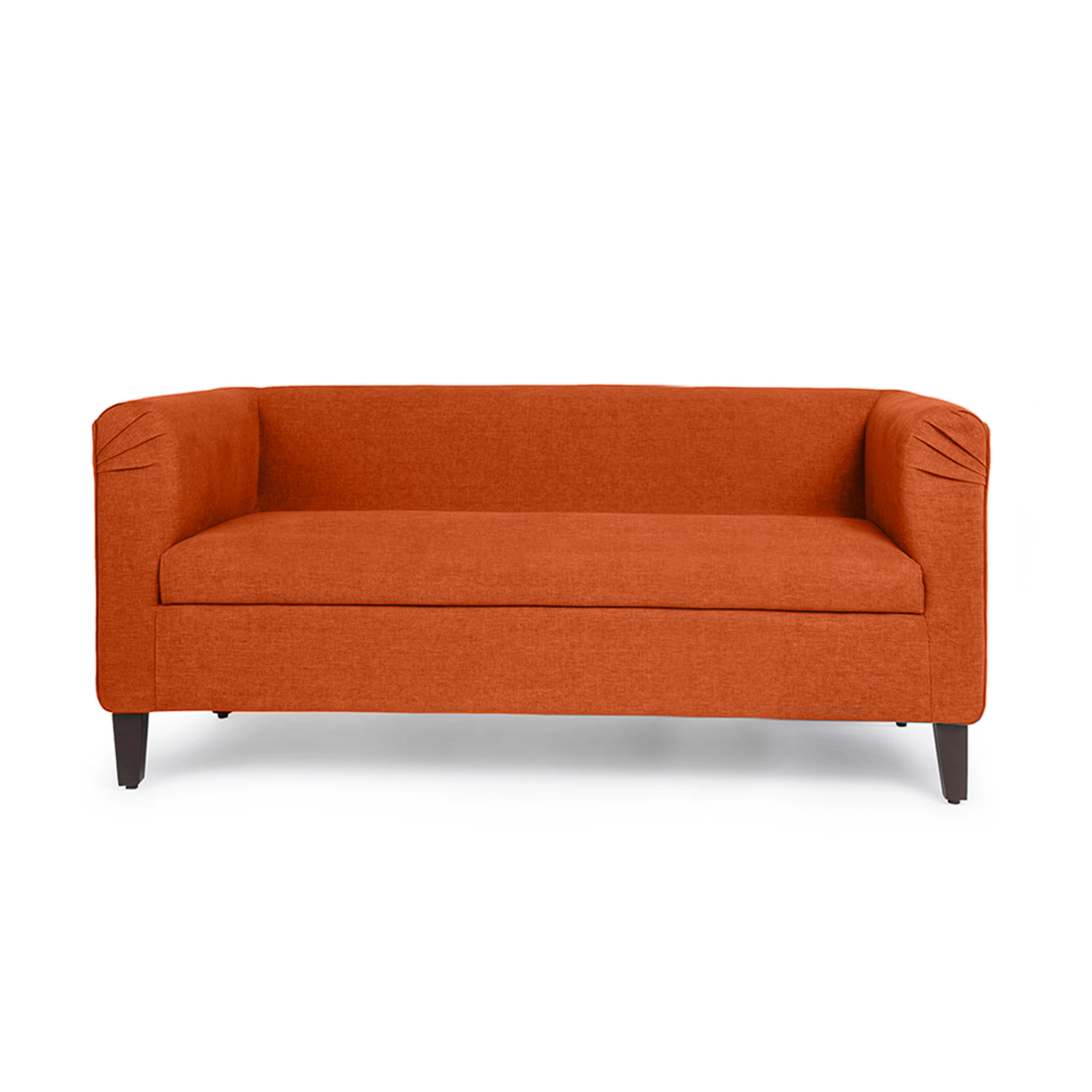 Wakefit Miami Sofa - 2 Seater - Terracotta Regular, 2 Seater, Terracotta