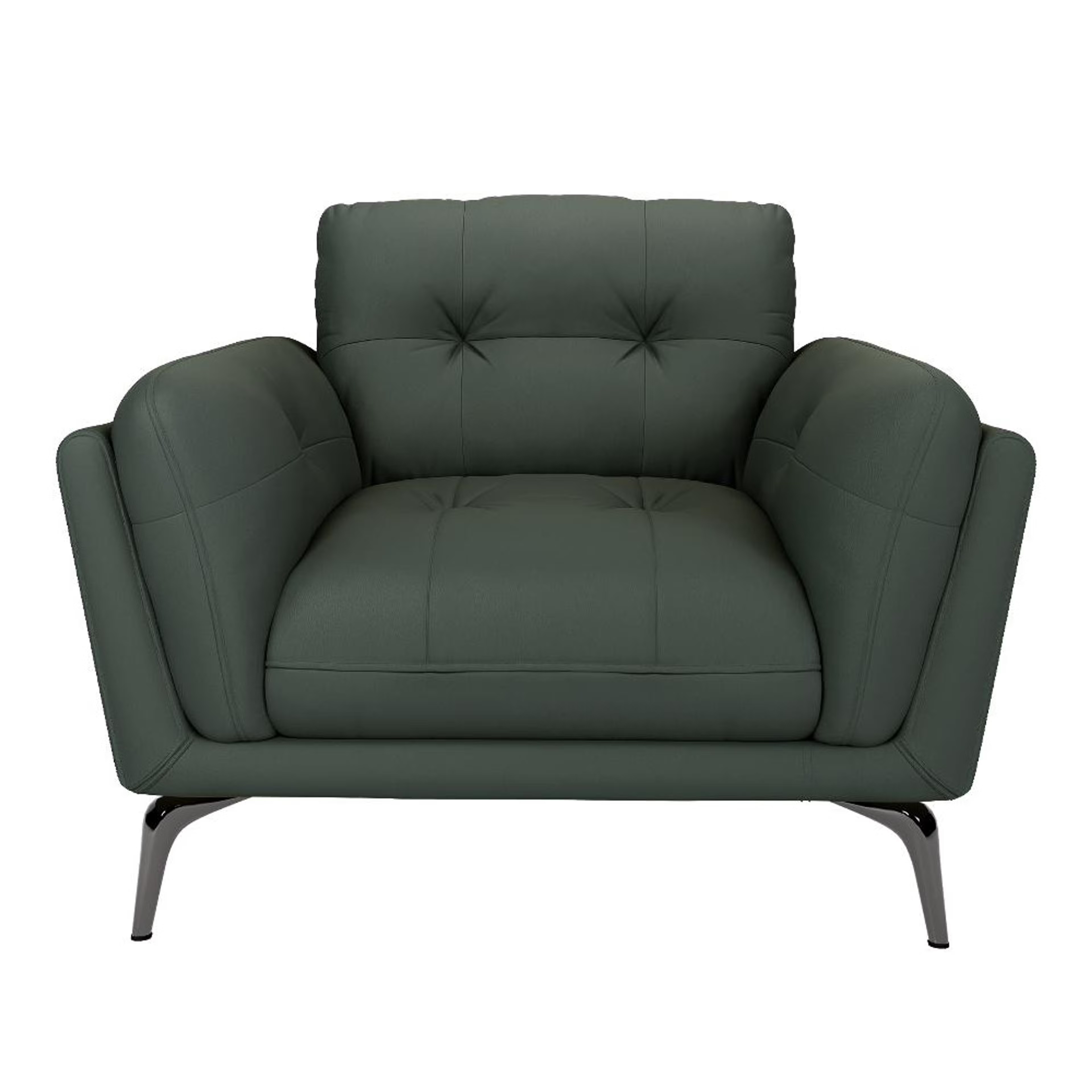 Home 38 Wakefit Lille Sofa Set (3+1+1) Seater Regular, Set (3+1+1), Forest Green