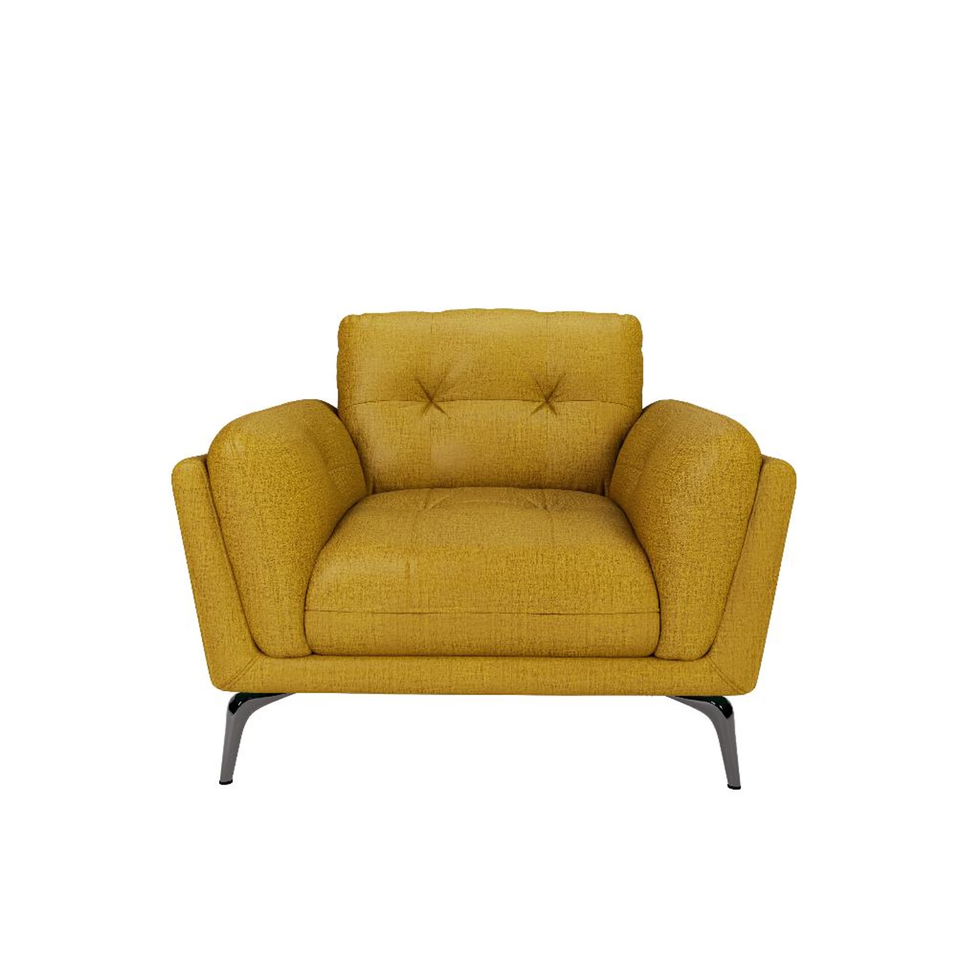 Home 39 Wakefit Lille Sofa Set (3+1+1) Seater Regular, Set (3+1+1), Yellow