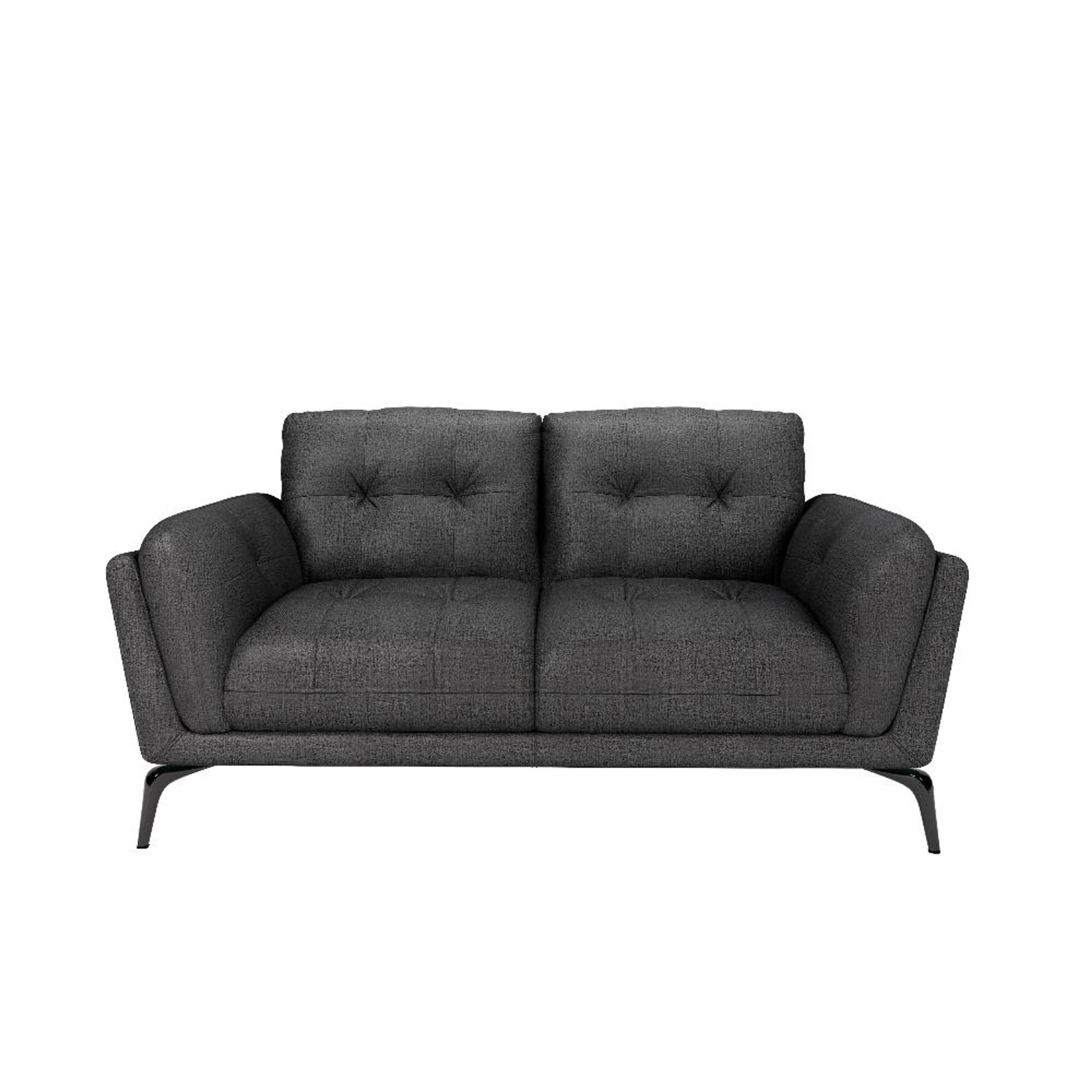 Wakefit Lille Sofa Set (2+1+1) Seater Regular, Set (2+1+1), Charcoal Grey