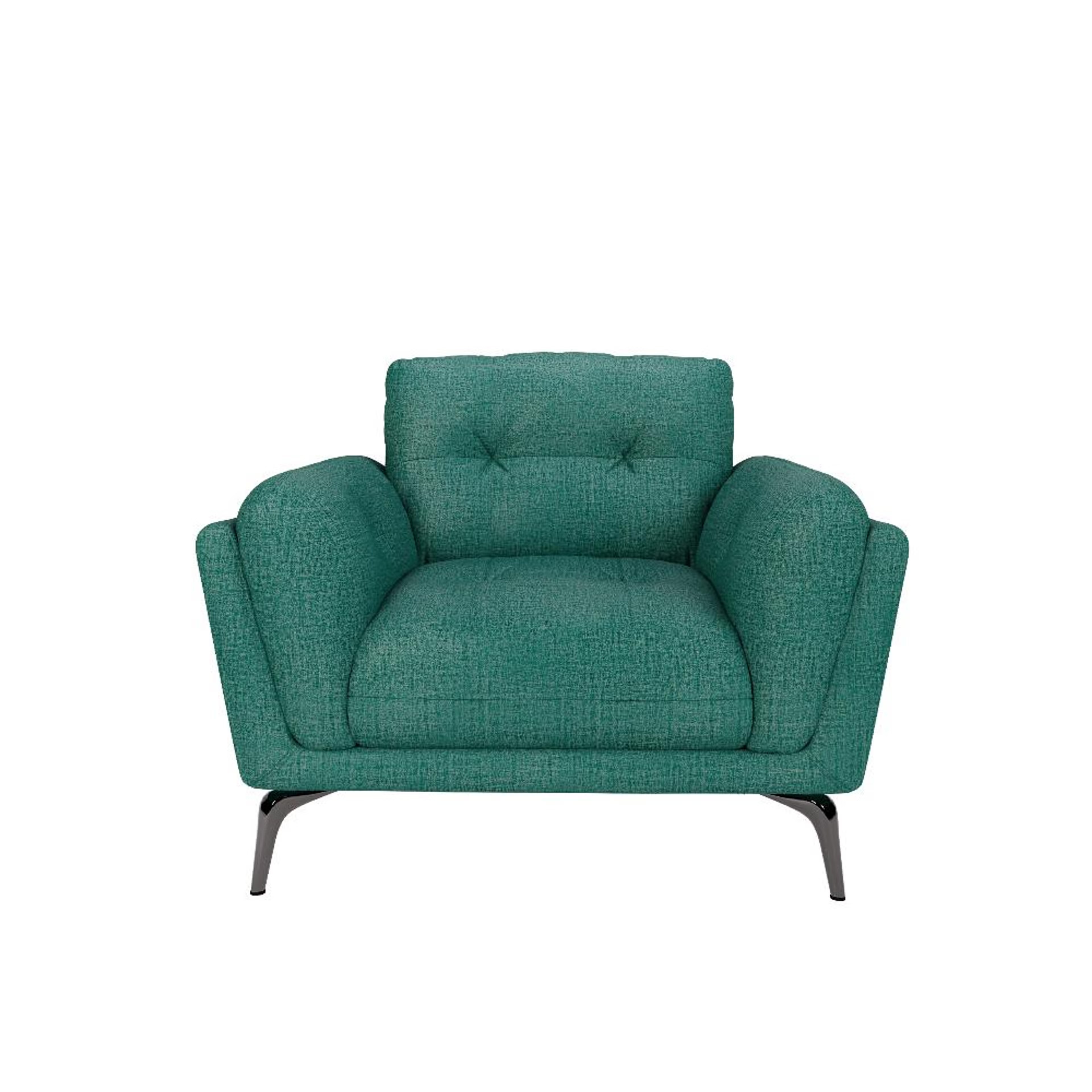 Home 47 Wakefit Lille Sofa Set (2+1+1) Seater Regular, Set (2+1+1), Aqua Blue