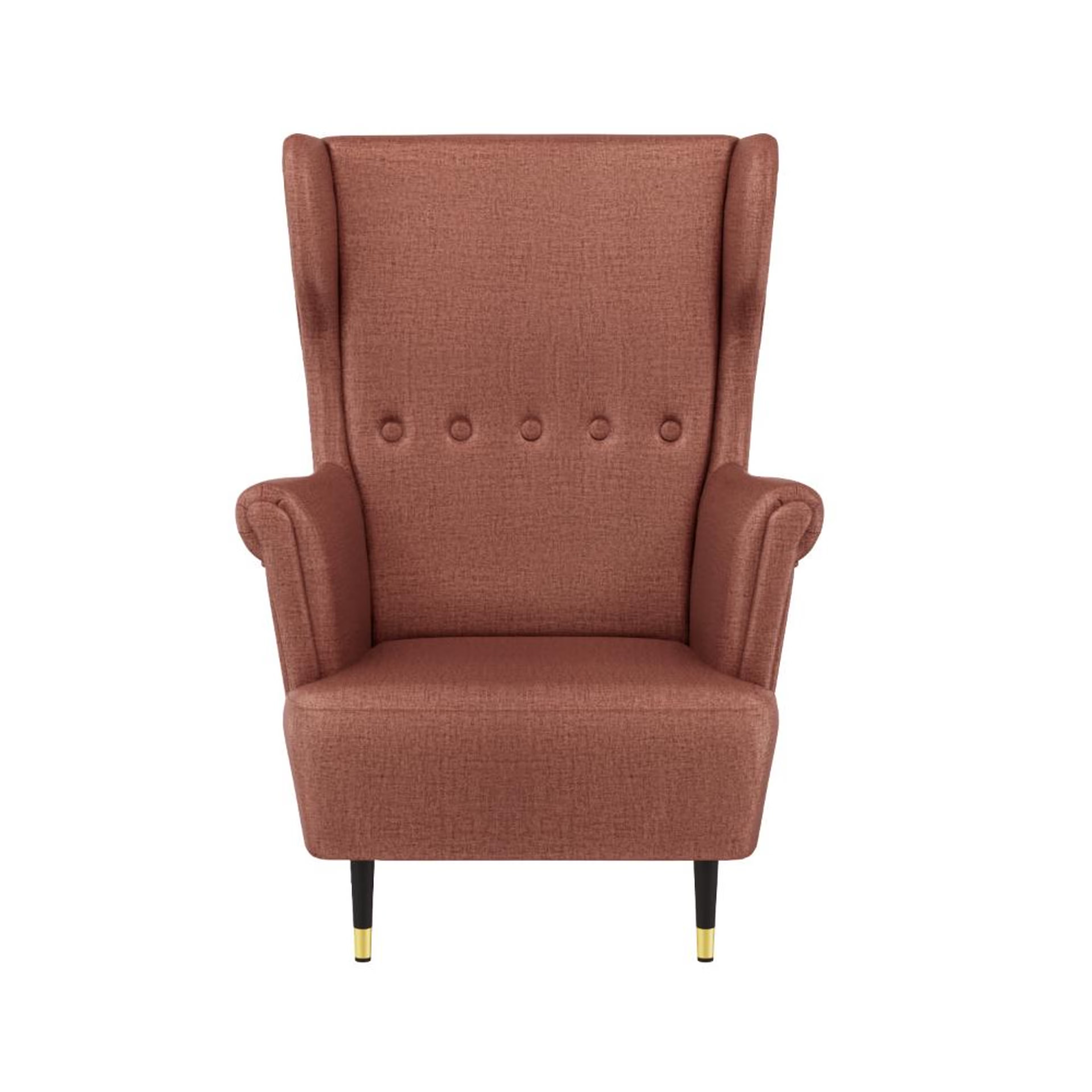 Wakefit Nicco Wing Chair - Reflection Rose Brown without Ottoman, Rose Brown 2 Wakefit Nicco Wing Chair - Reflection Rose Brown without Ottoman, Rose Brown
