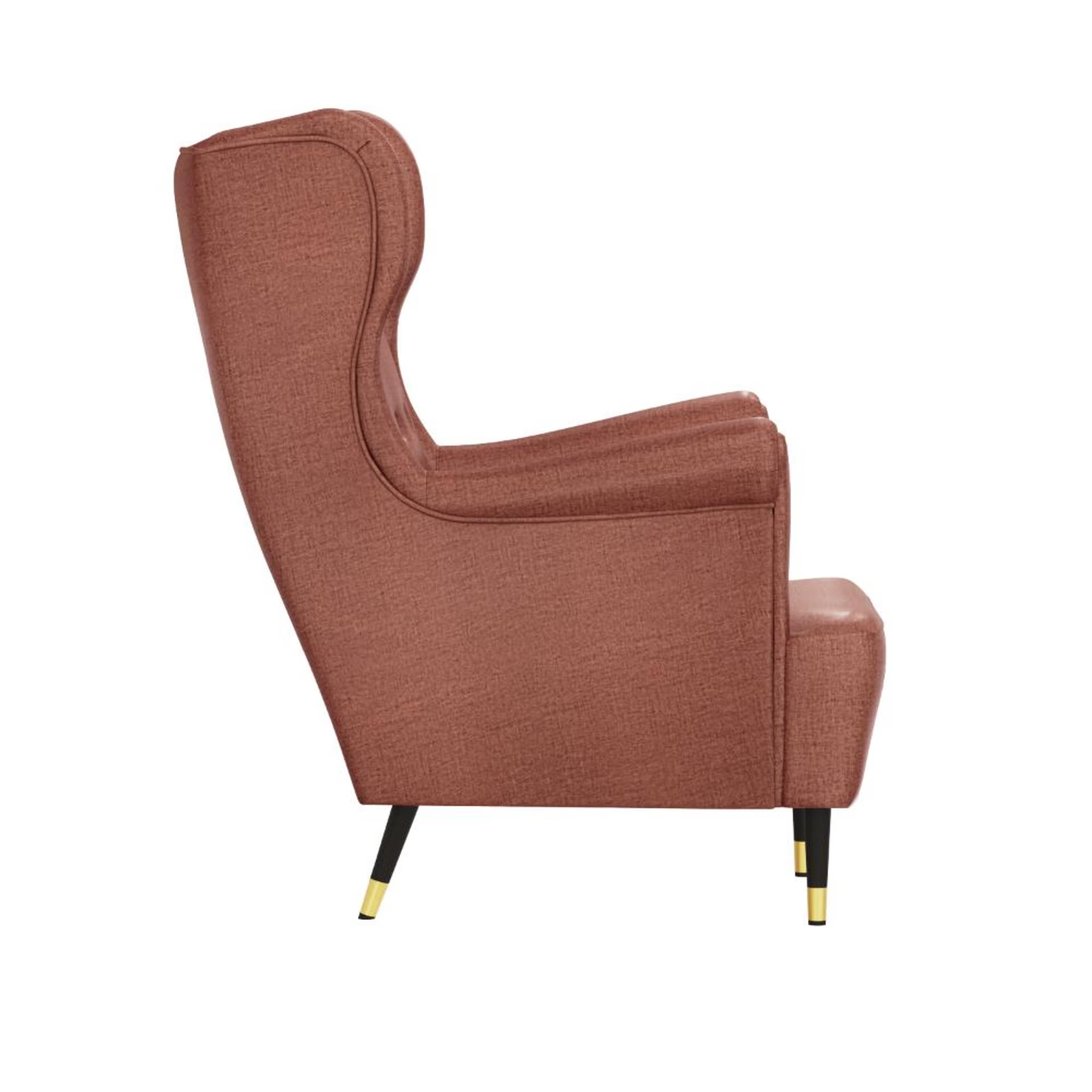 Wakefit Nicco Wing Chair - Reflection Rose Brown without Ottoman, Rose Brown 4 Wakefit Nicco Wing Chair - Reflection Rose Brown without Ottoman, Rose Brown