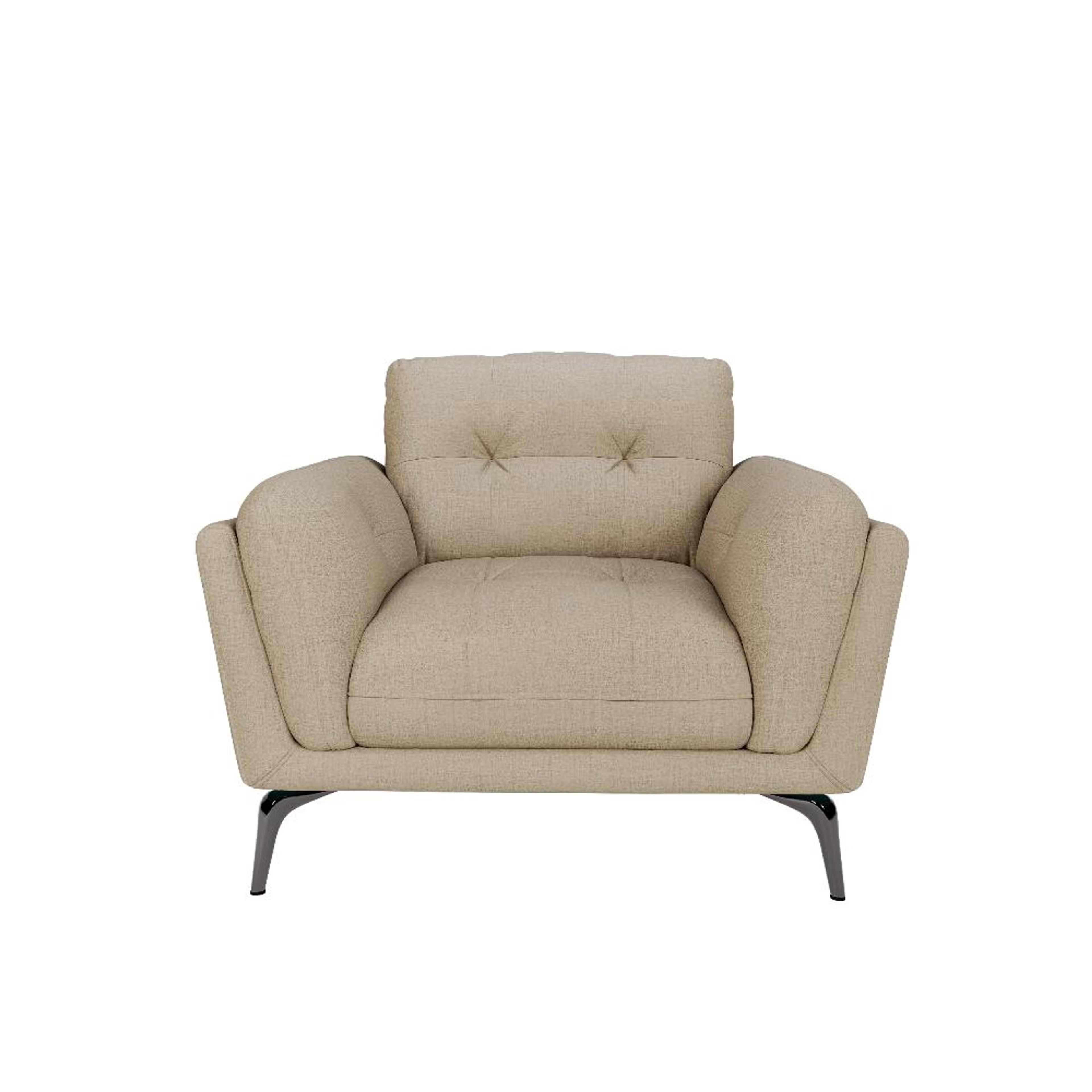 Wakefit Lille Sofa Set (2+1+1) Seater Regular, Set (2+1+1), White