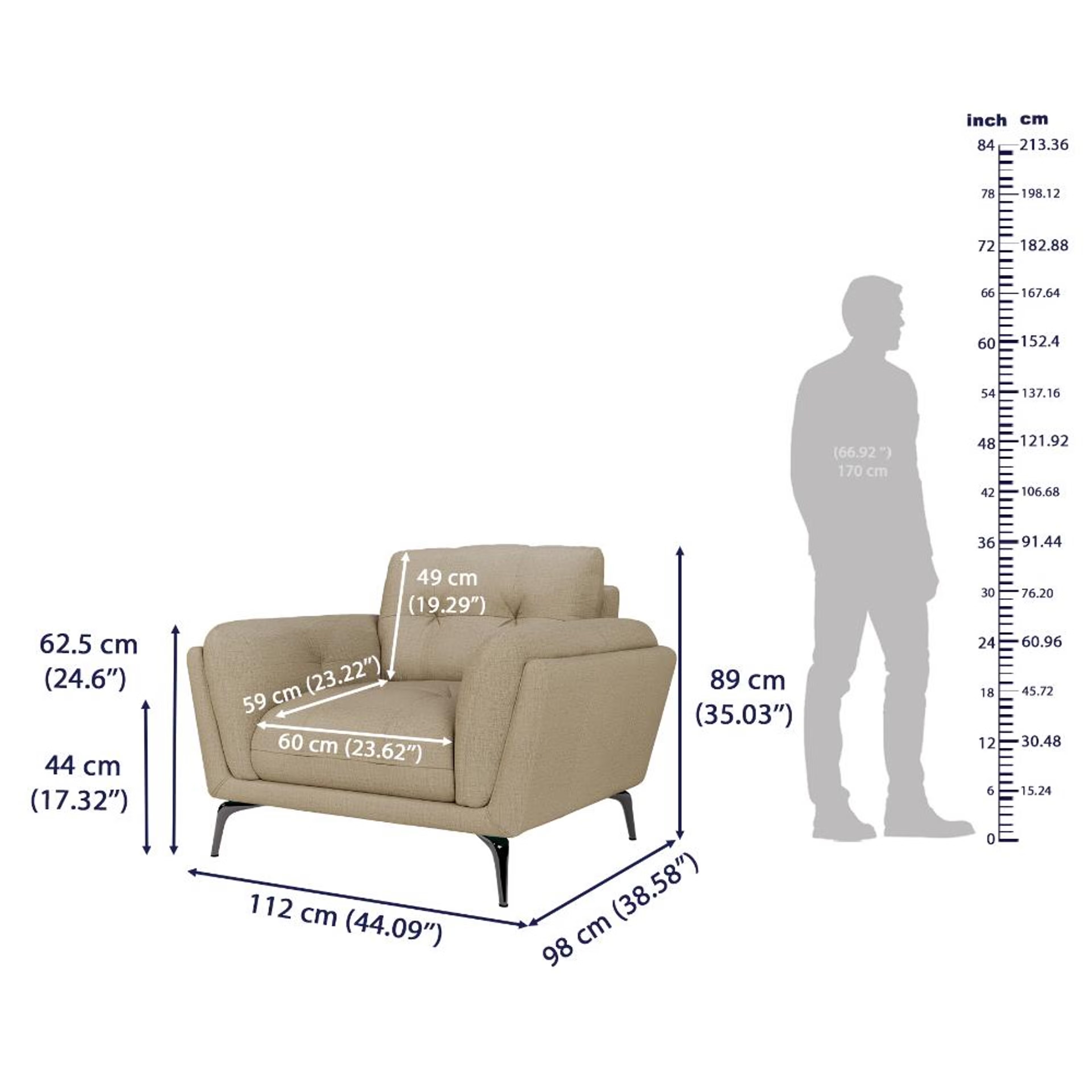 Wakefit Lille Sofa Set (2+1+1) Seater Regular, Set (2+1+1), White 9 Wakefit Lille Sofa Set (2+1+1) Seater Regular, Set (2+1+1), White
