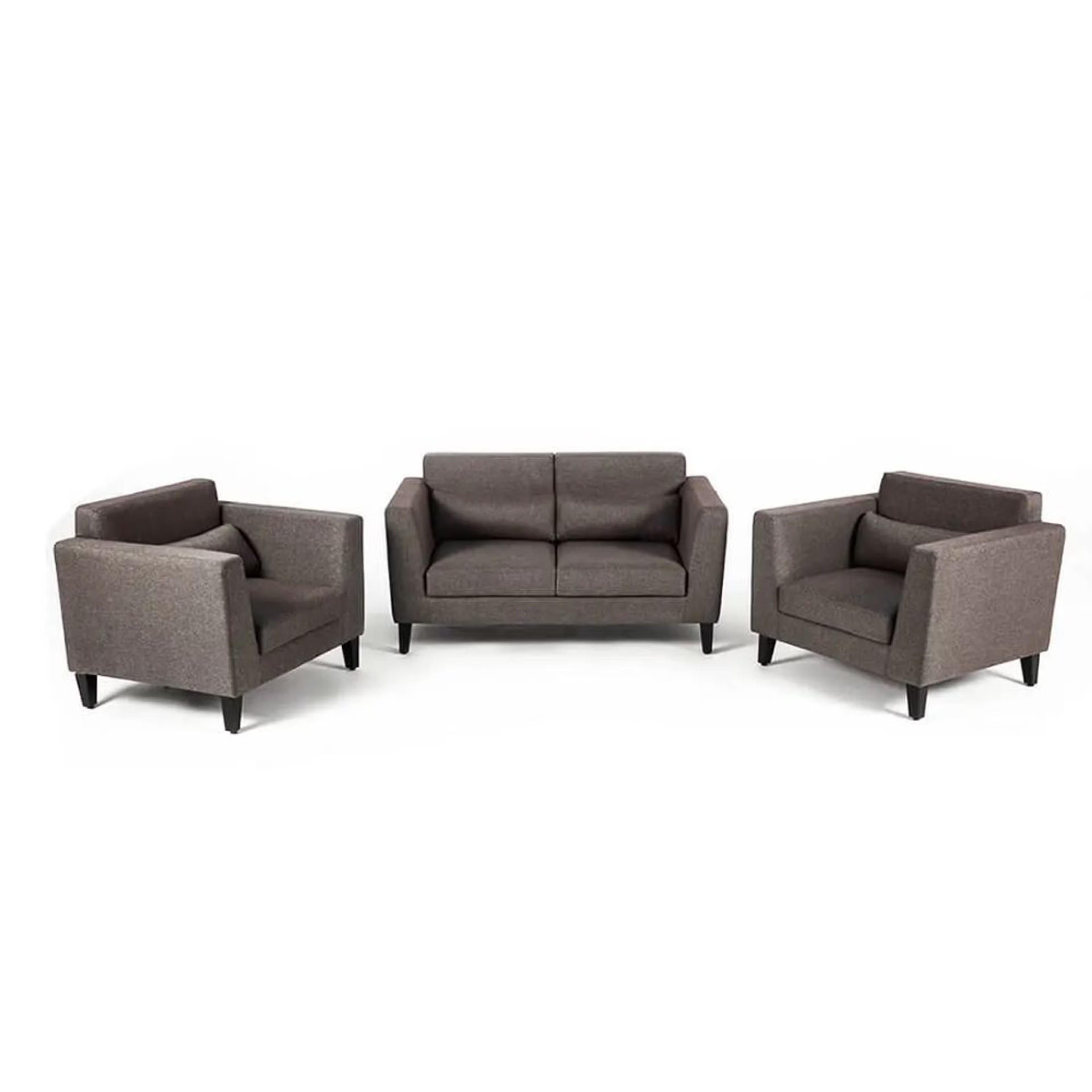 Wakefit SnoozePro Sofa Set (2+1+1) Regular, 2 Seater + 1 Seater + 1 Seater, Omega Grey