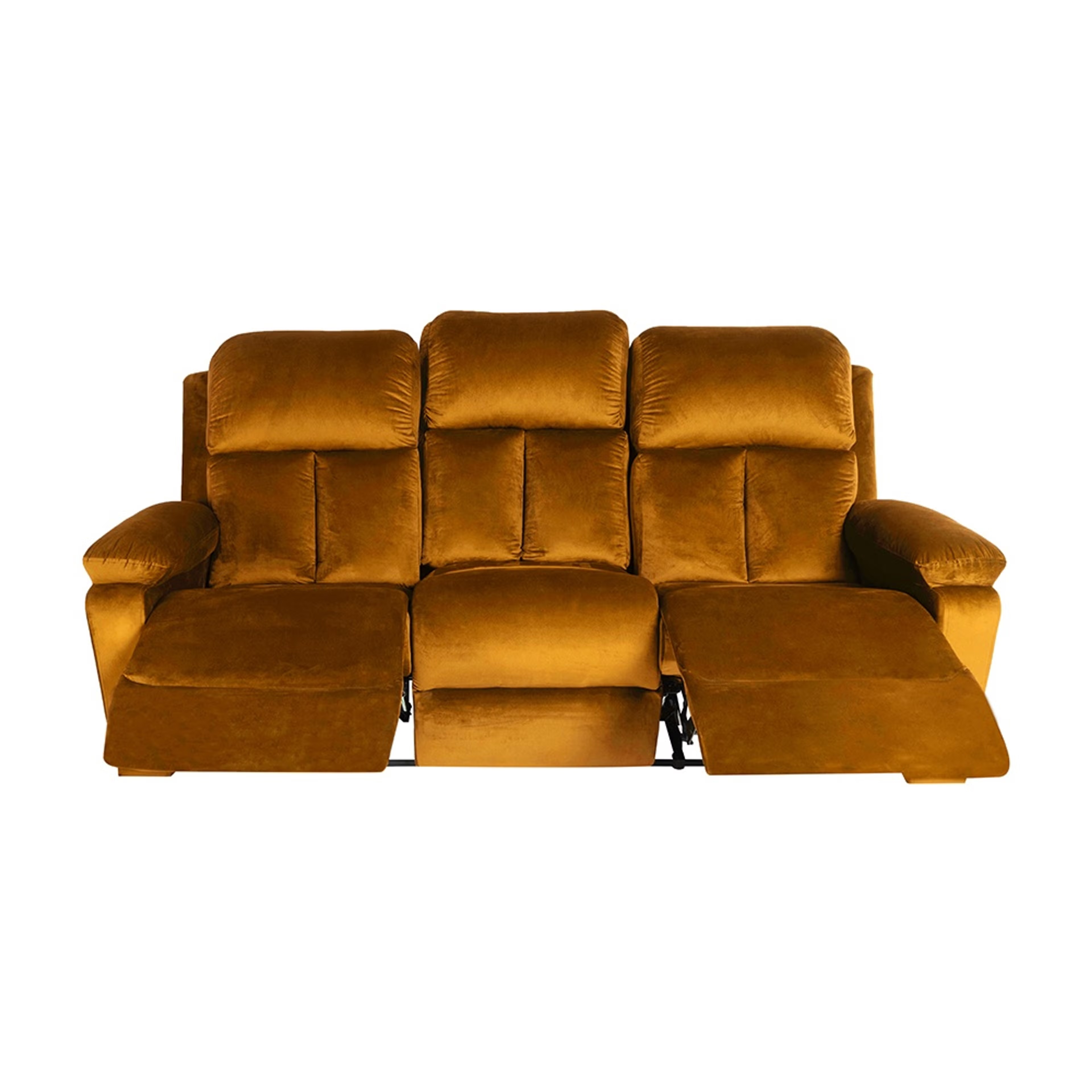 Wakefit Stargazer Recliner - 3 Seater - Velvet Amber Manual, Regular, 3 Seater, Amber 2 Wakefit Stargazer Recliner - 3 Seater - Velvet Amber Manual, Regular, 3 Seater, Amber