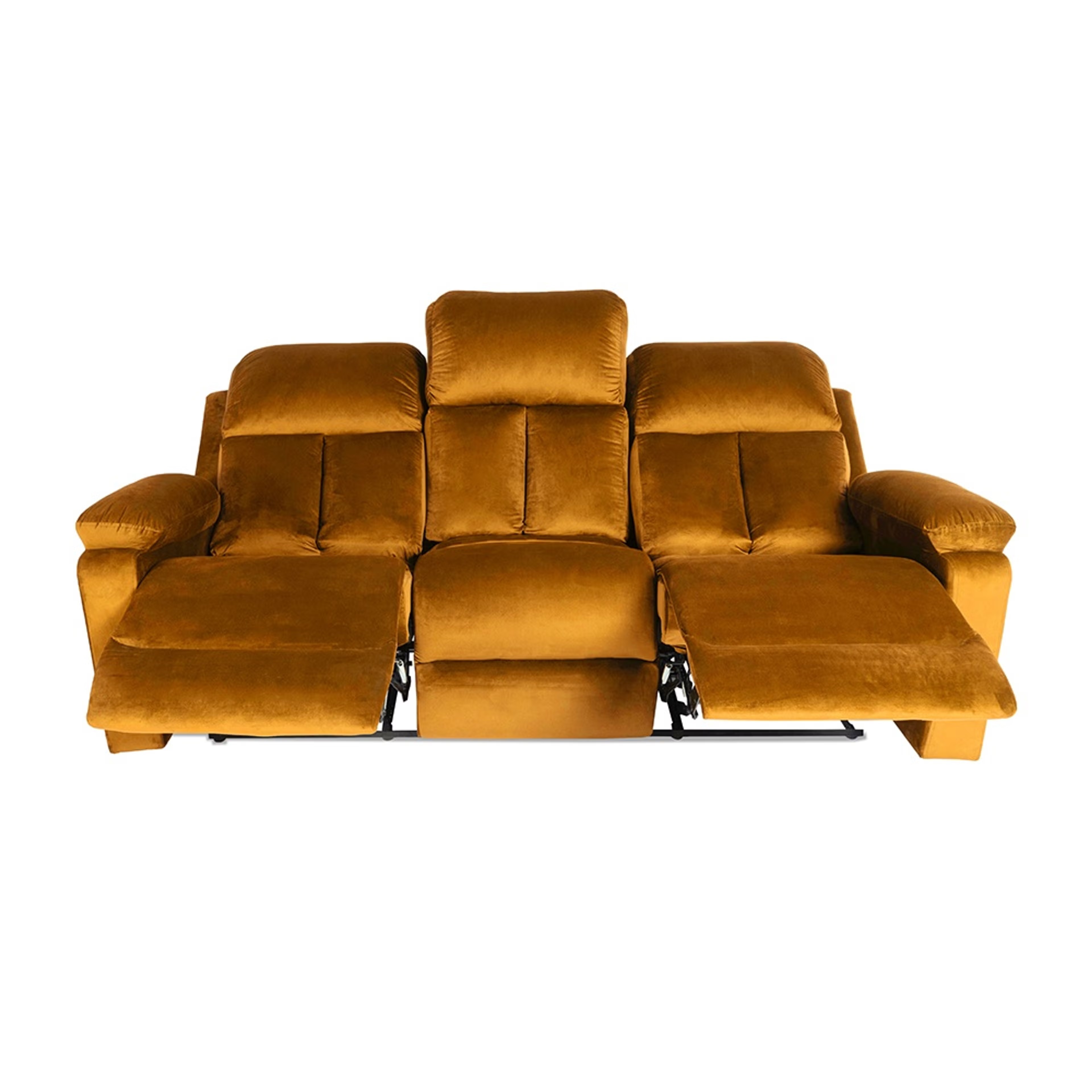 Wakefit Stargazer Recliner - 3 Seater - Velvet Amber Manual, Regular, 3 Seater, Amber 3 Wakefit Stargazer Recliner - 3 Seater - Velvet Amber Manual, Regular, 3 Seater, Amber