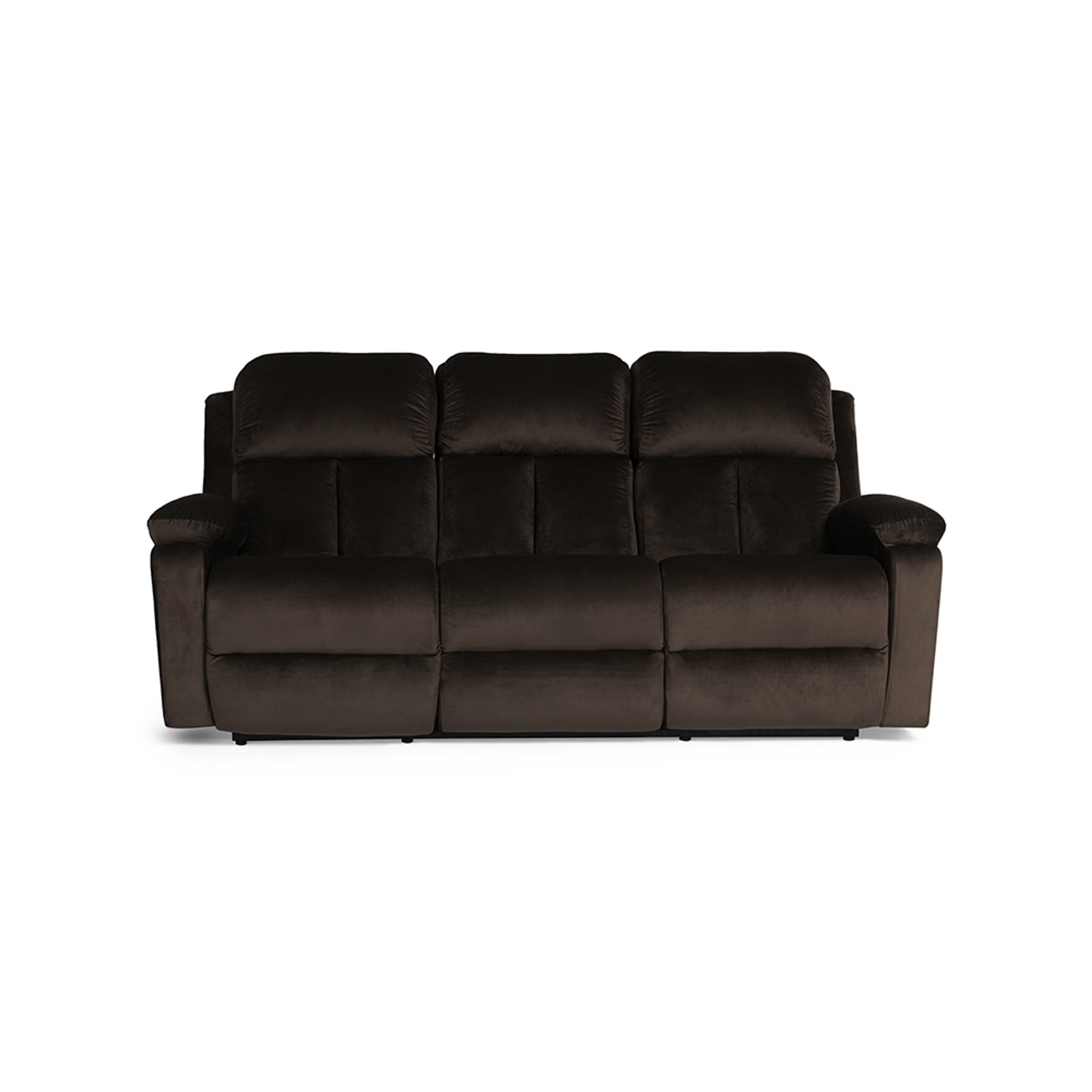 Wakefit Stargazer Recliner - 3 Seater - Velvet Stone Manual, Regular, 3 Seater, Stone