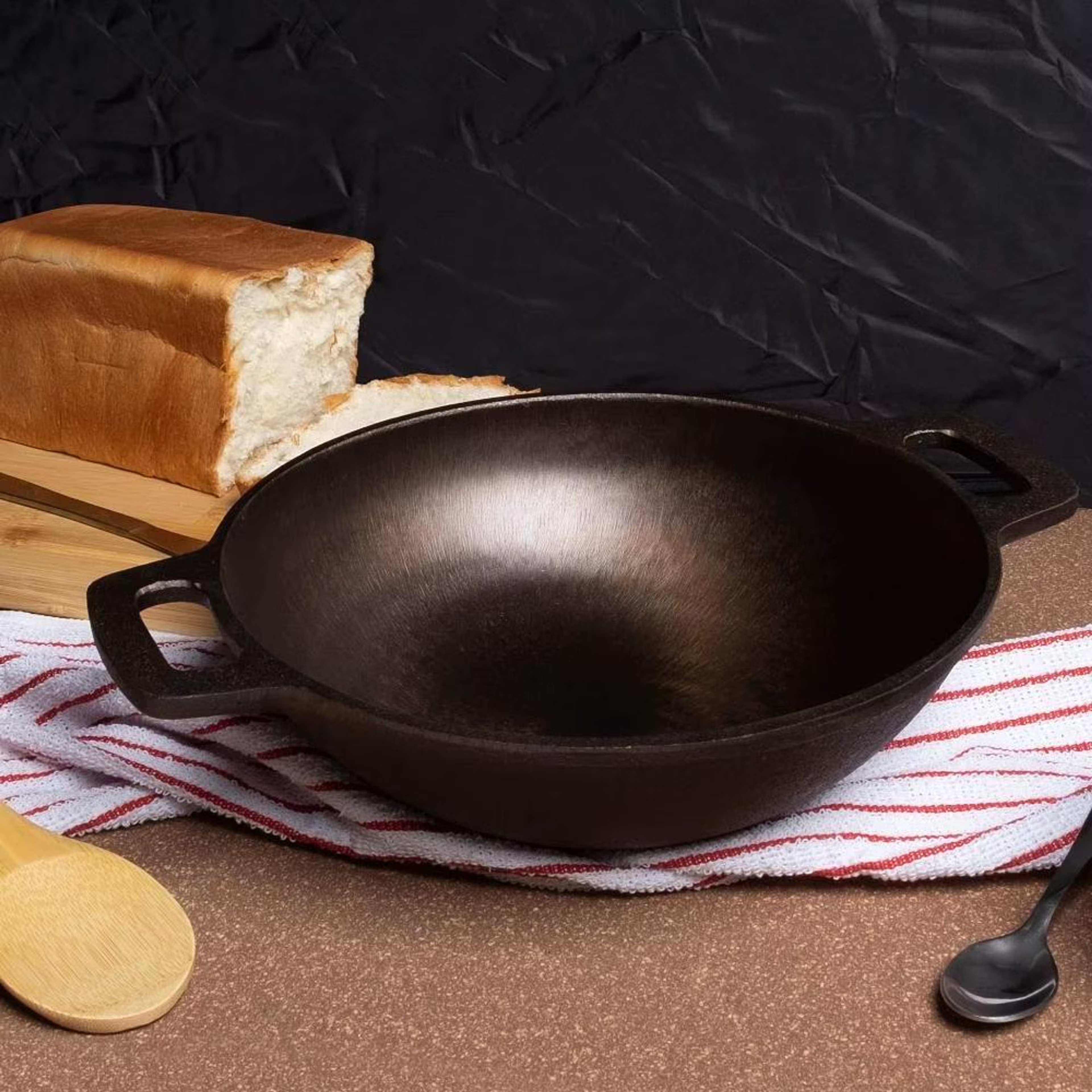Cast Iron Kadai | Non Stick | 2.5 Liters | 25.4 cm | Round Base Kadai, Cast Iron, Non Induction Base, Kadai-2.5 Ltr 8 Cast Iron Kadai | Non Stick | 2.5 Liters | 25.4 cm | Round Base Kadai, Cast Iron, Non Induction Base, Kadai-2.5 Ltr