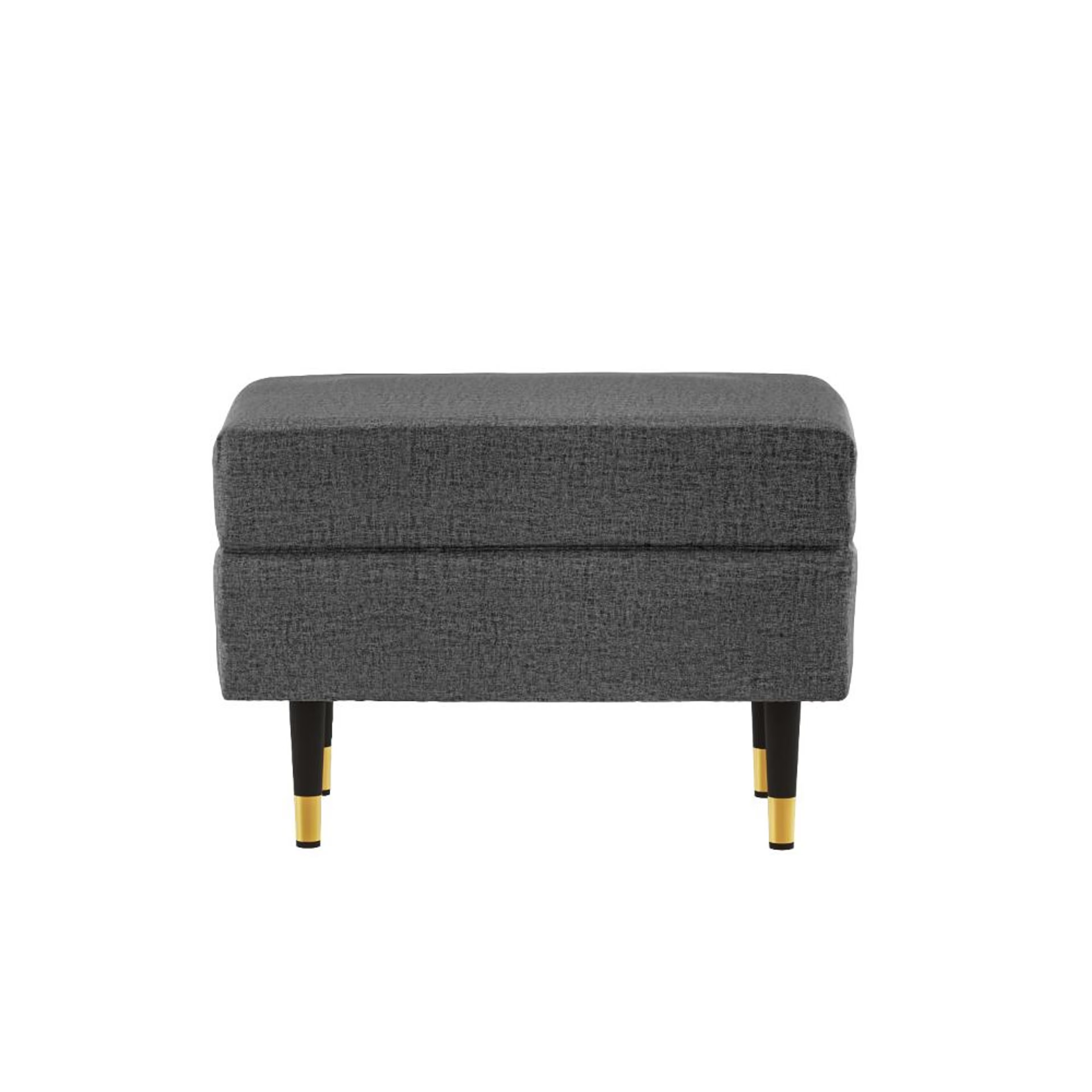 Home 26 Wakefit Nicco Ottoman - Reflection Charcoal Grey Ottoman, Charcoal Grey