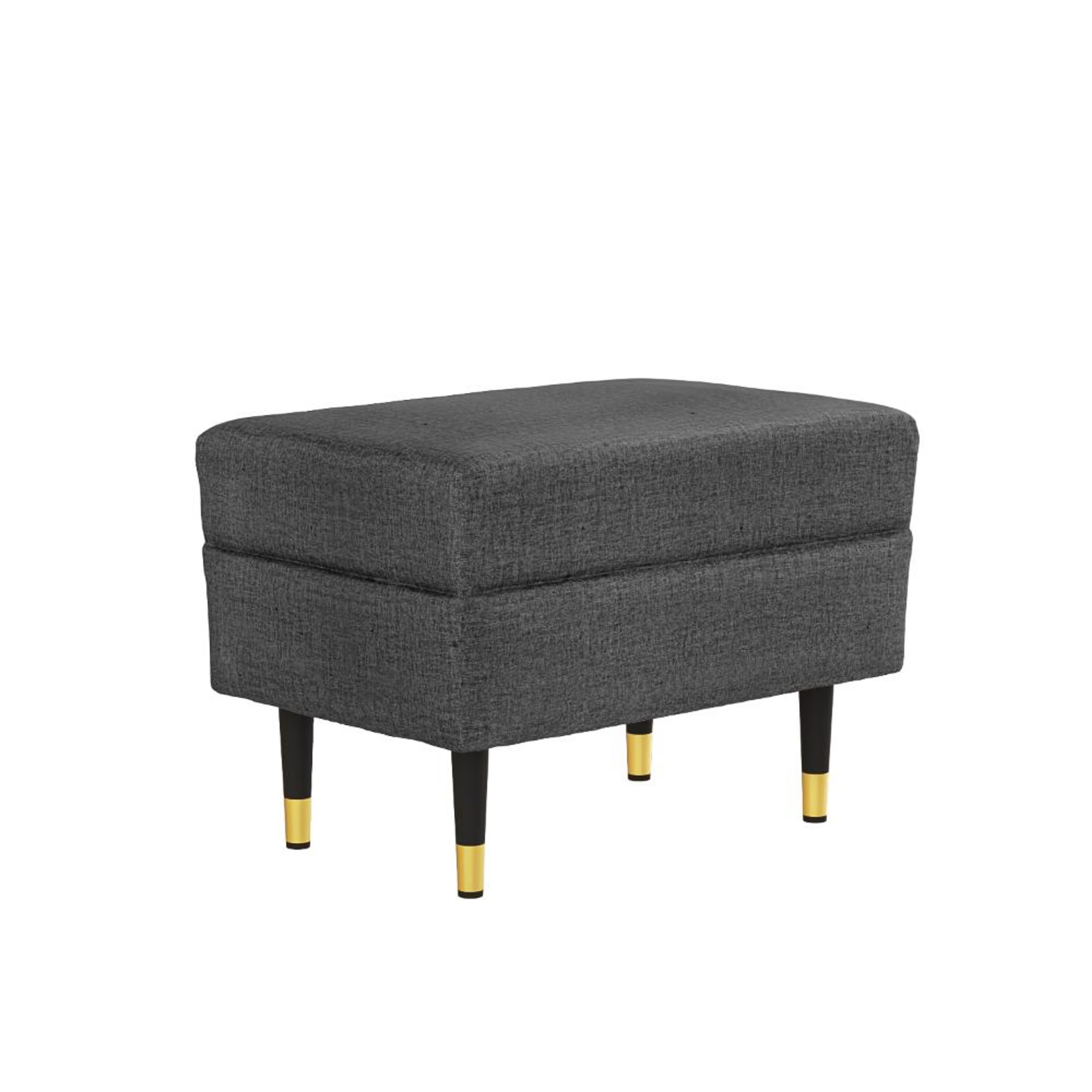 Home 27 Wakefit Nicco Ottoman - Reflection Charcoal Grey Ottoman, Charcoal Grey