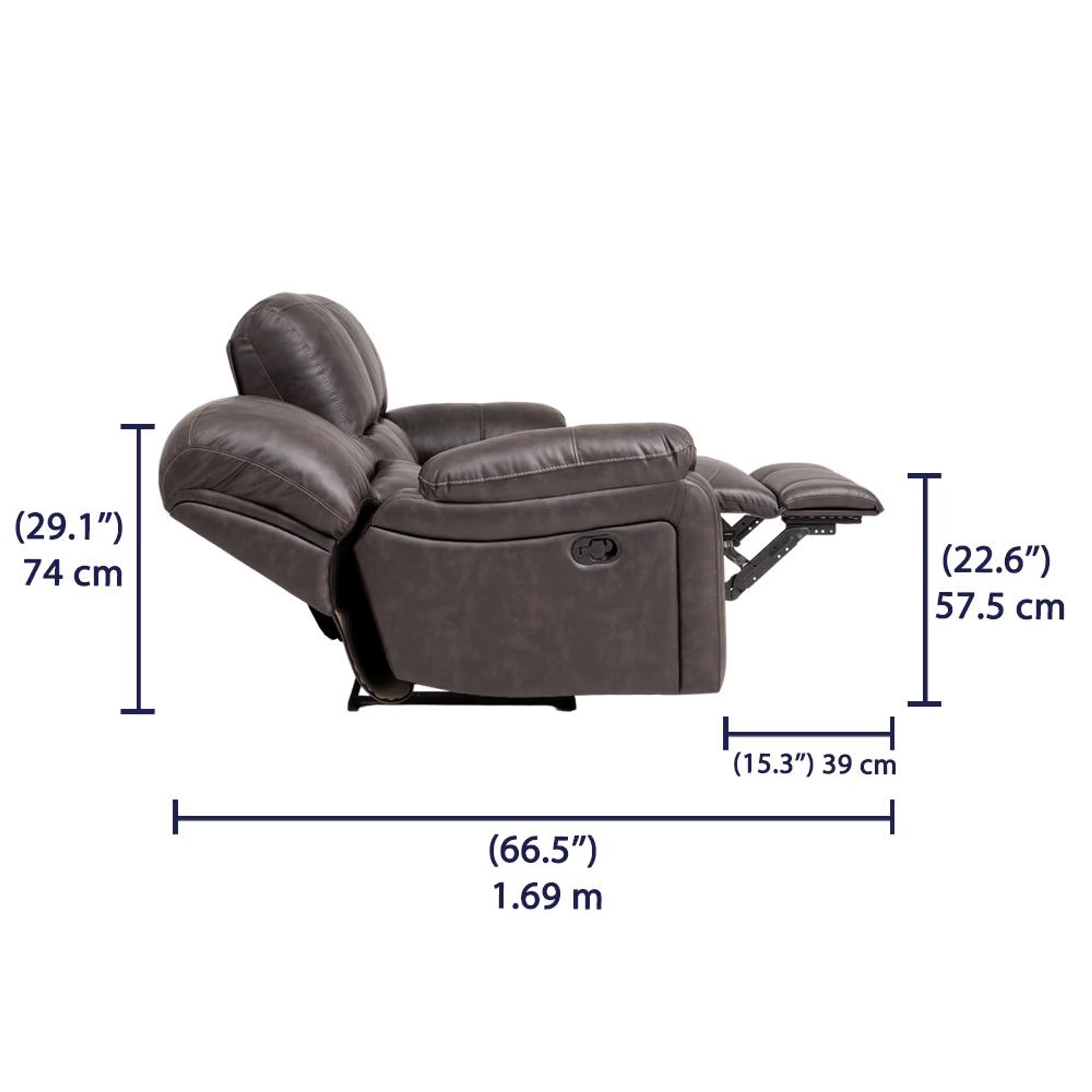Wakefit Astro Recliner - Three Seater Regular, Three Seater, Brown 10 Wakefit Astro Recliner - Three Seater Regular, Three Seater, Brown