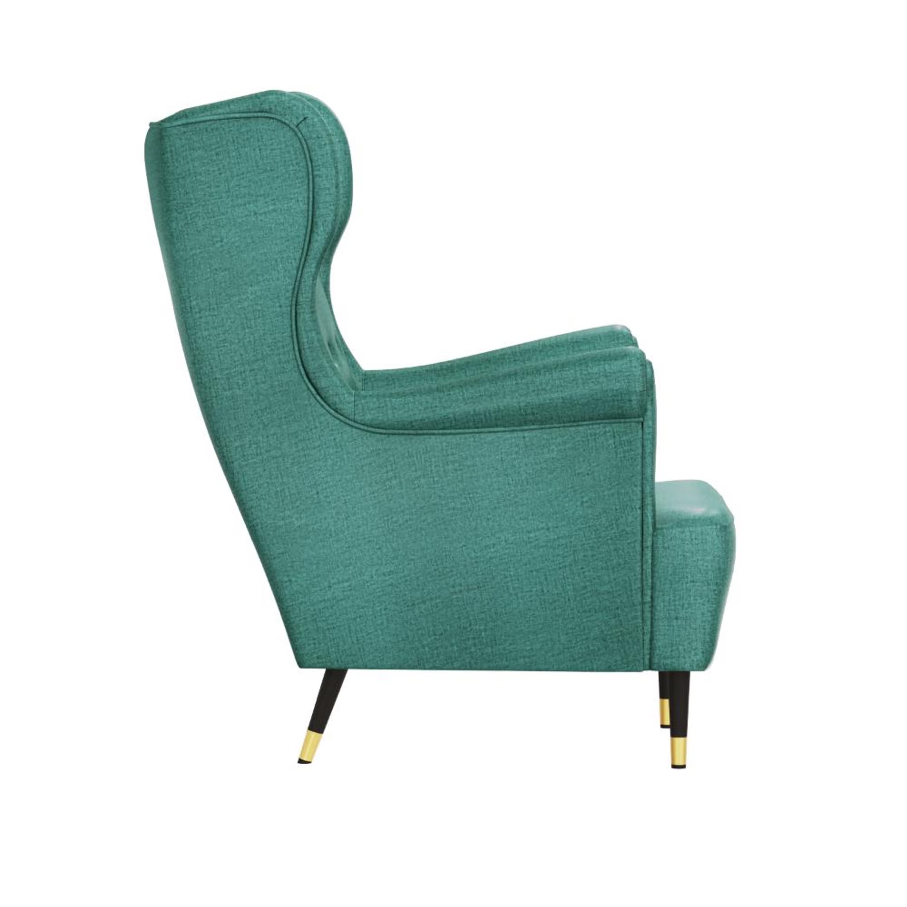 Wakefit Nicco Wing Chair + Ottoman - Aqua Blue with ottoman, Aqua Blue 6 Wakefit Nicco Wing Chair + Ottoman - Aqua Blue with ottoman, Aqua Blue
