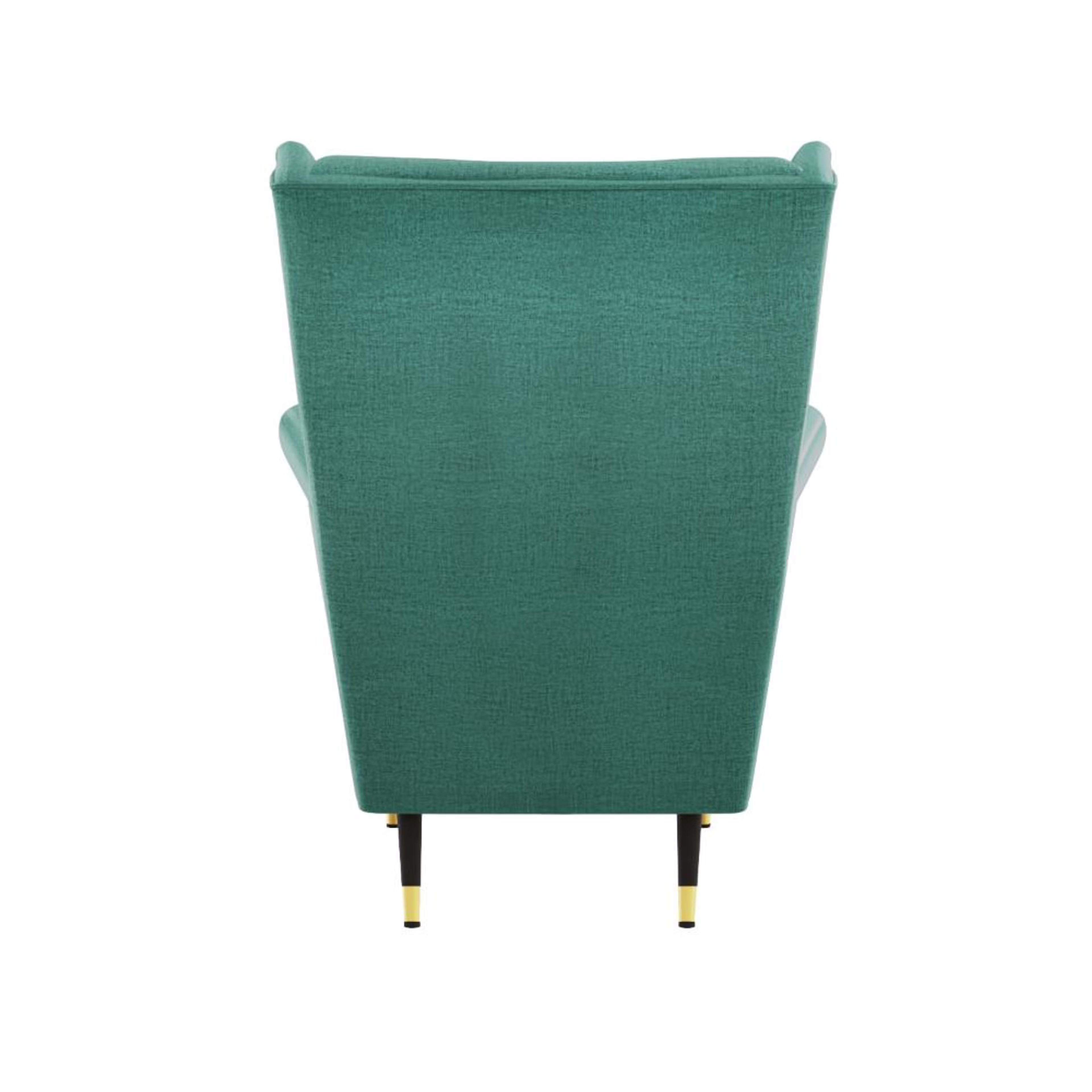 Wakefit Nicco Wing Chair + Ottoman - Aqua Blue with ottoman, Aqua Blue 7 Wakefit Nicco Wing Chair + Ottoman - Aqua Blue with ottoman, Aqua Blue