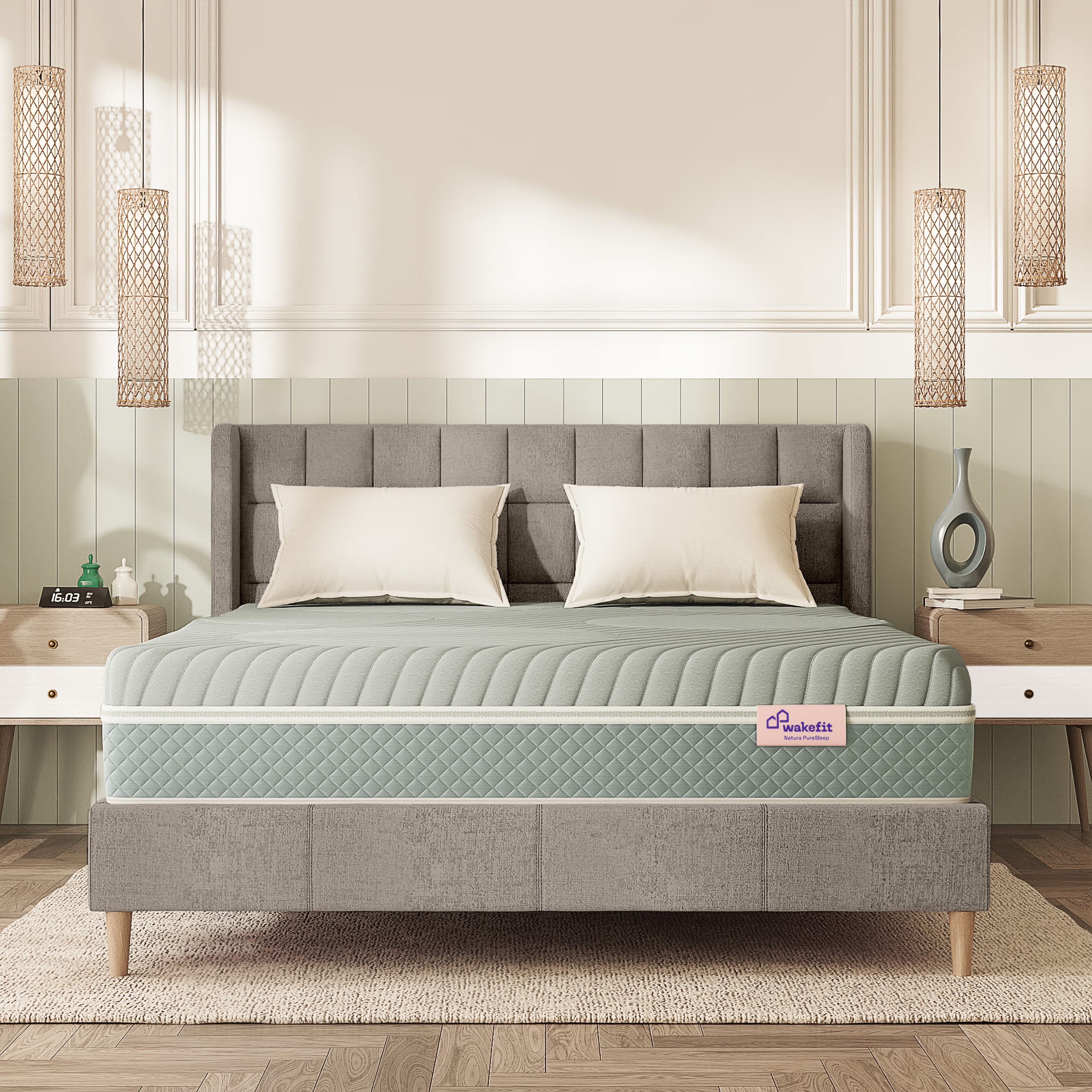 Home 25 Wakefit Natura PureSleep Latex Mattress Single - 78" x 30" x 10" - 1.98m x 76.2cm x 25.4cm