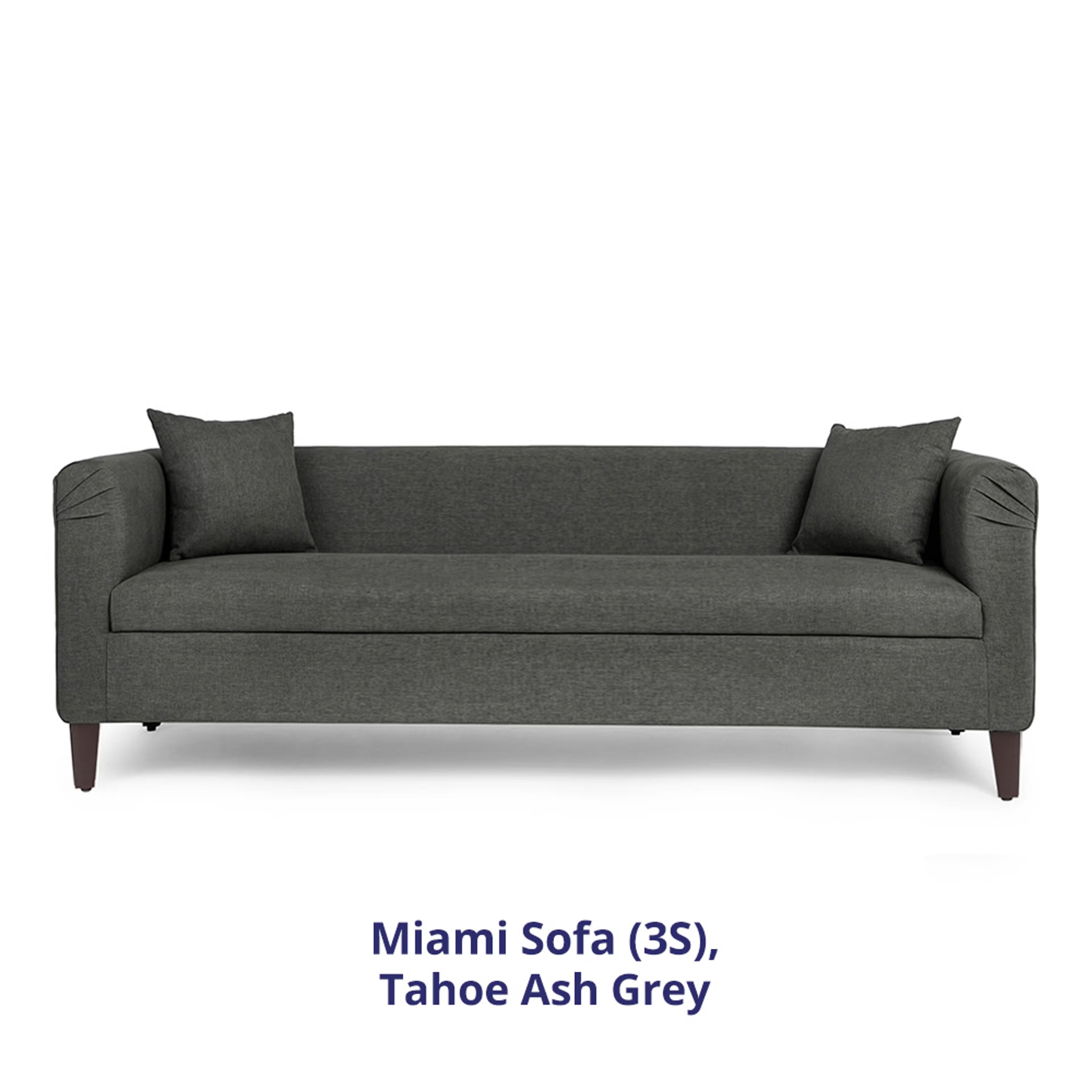 Home 42 Wakefit Miami Sofa - 3+2+1 Seater - Ash Grey Regular, 3 Seater + 2 Seater + 1 Seater, Ash Grey