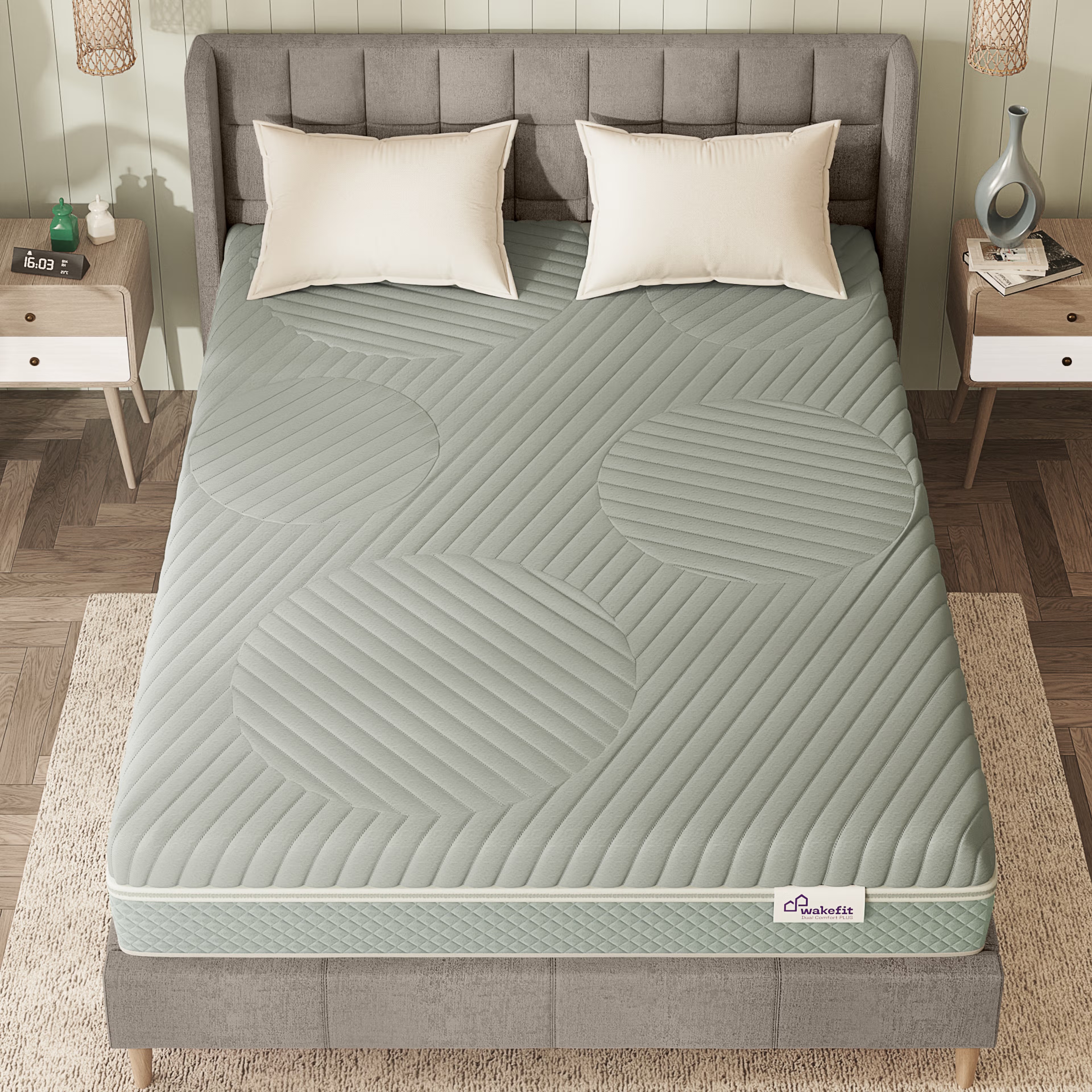 Wakefit Natura PureSleep Latex Mattress Custom - 81" x 36" x 6" - 2.06m x 91.4cm x 15.2cm