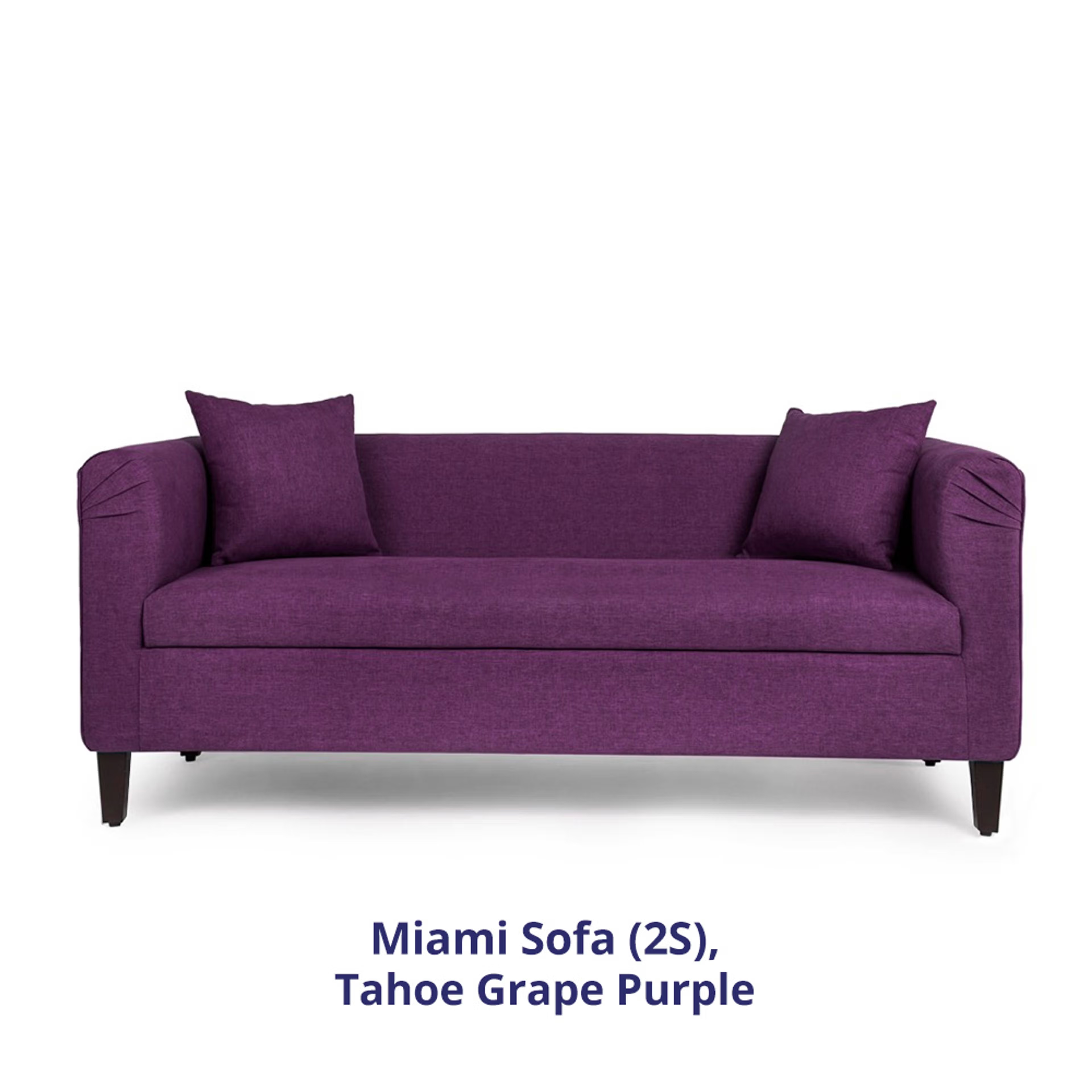 Wakefit Miami Sofa - 2+1+1 Seater - Grape Purple Regular, 2 Seater + 1 Seater + 1 Seater, Grape Purple