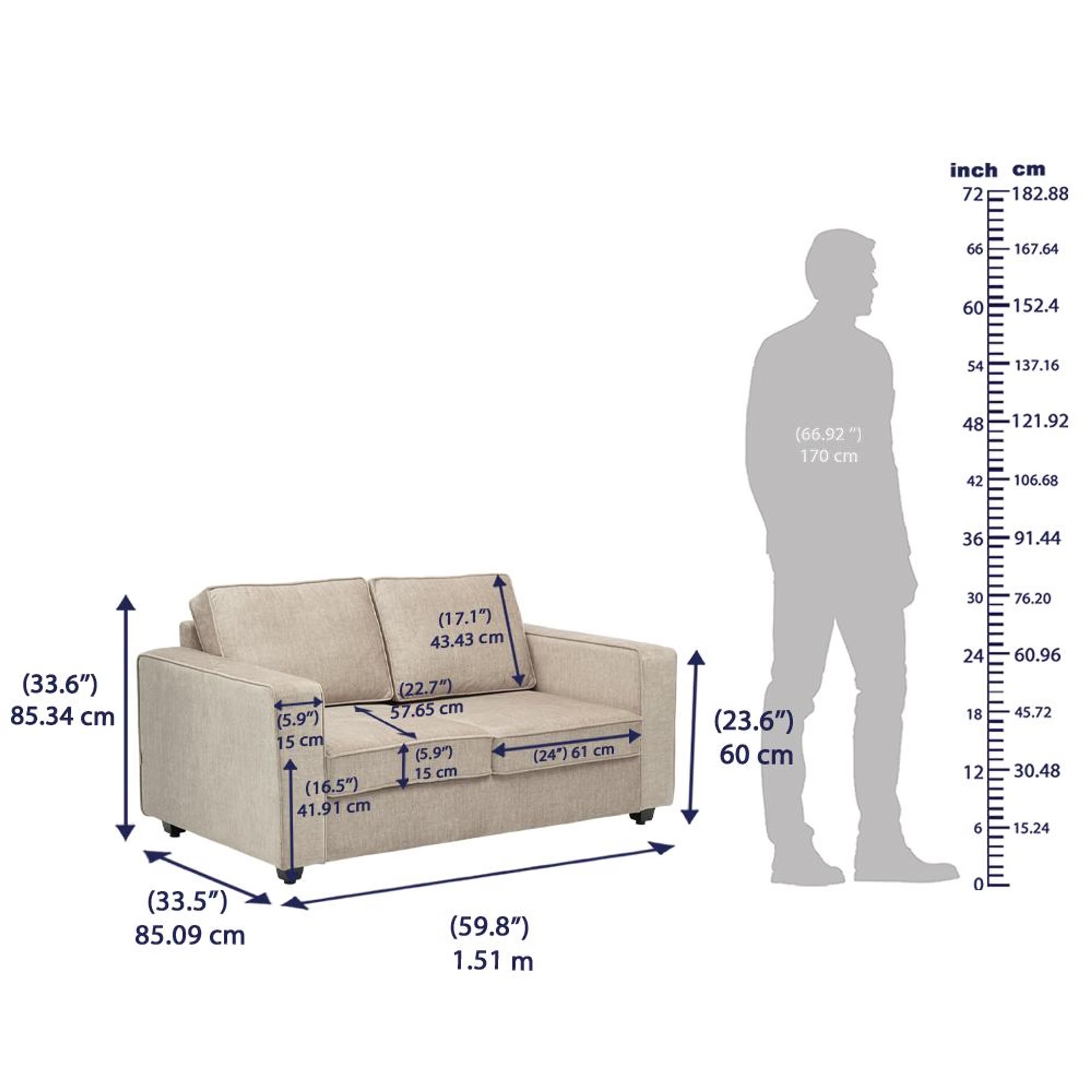 Wakefit Napper Plus Sofa Set - (3+2) Regular, Set (3+2), Beige 9 Wakefit Napper Plus Sofa Set - (3+2) Regular, Set (3+2), Beige