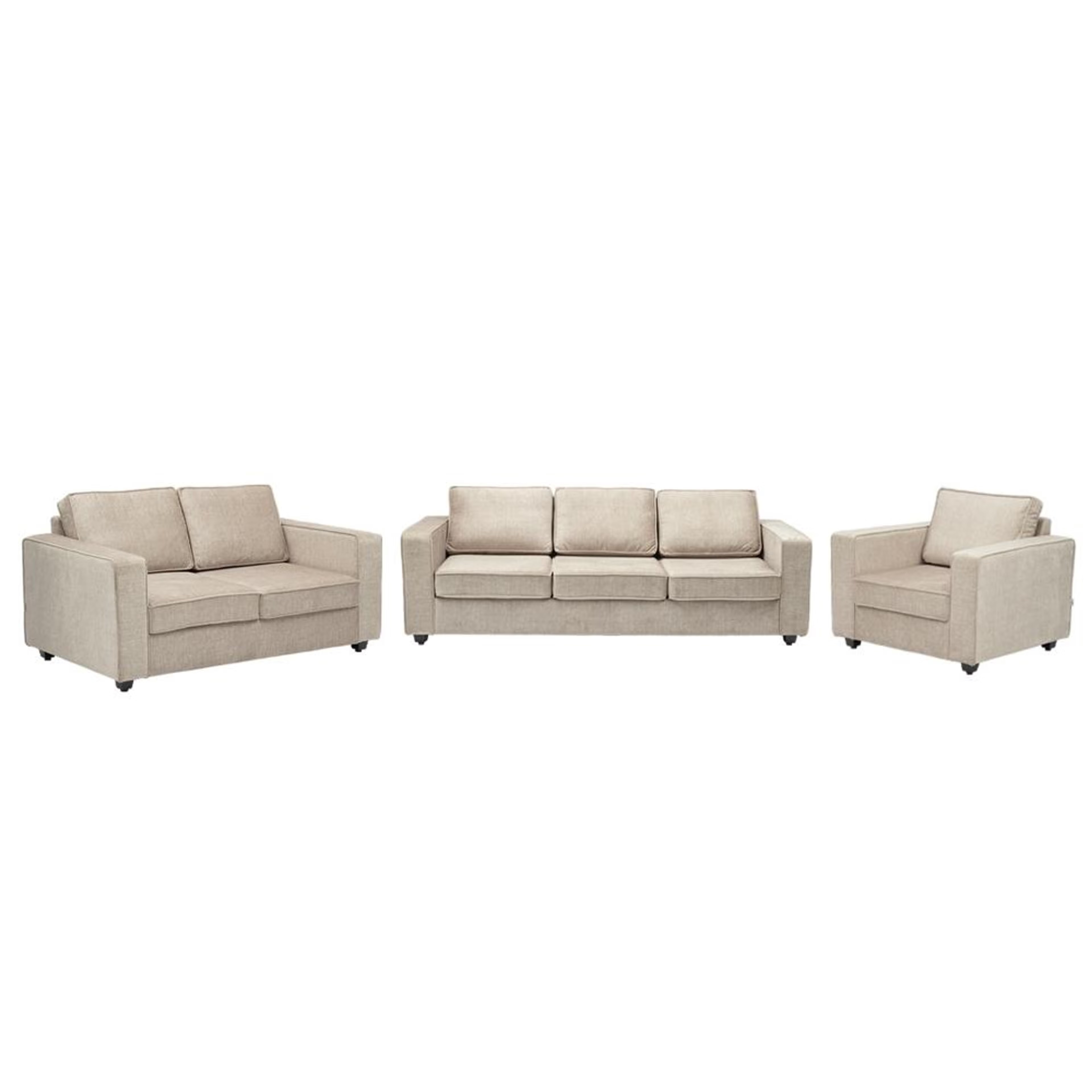 Wakefit Napper Plus Sofa Set - (3+2+1) Regular, Set (3+2+1), Beige