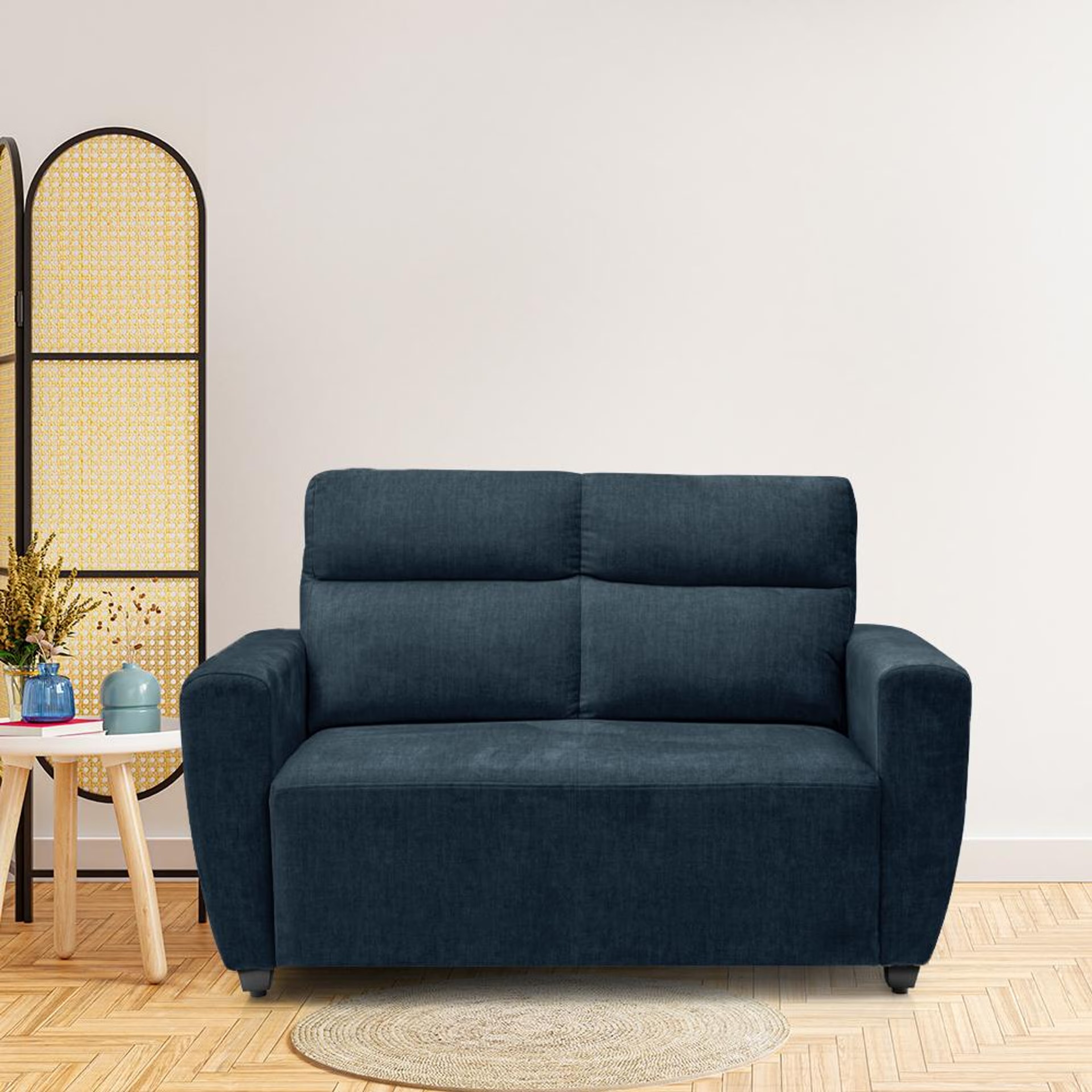 Wakefit Belize Plus Sofa Set - (3+2+1) Regular, Set (3+2+1), Deep Ocean