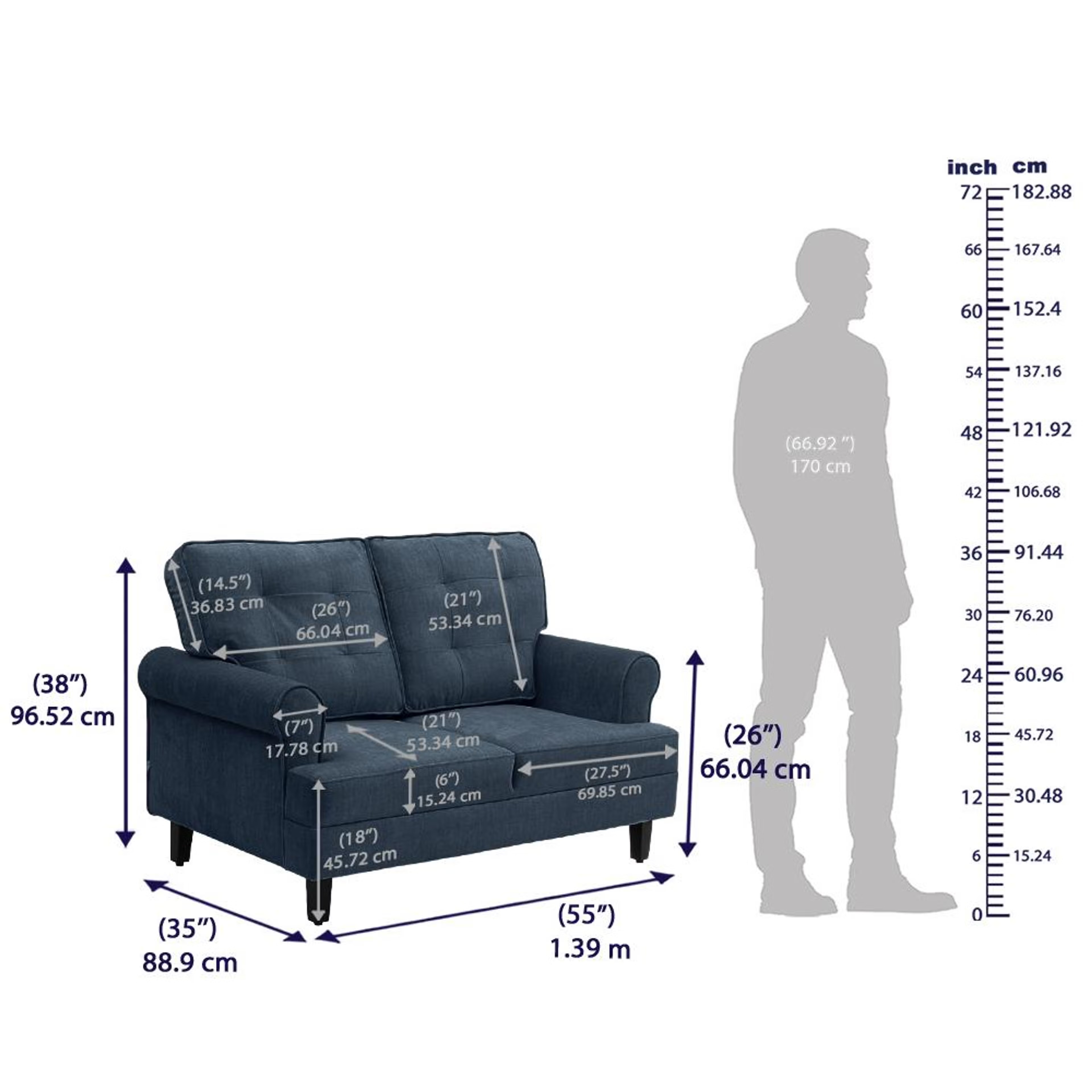 Wakefit dreamer Plus Sofa Set - (2+1+1) Regular, Set (2+1+1), Deep Ocean 9 Wakefit dreamer Plus Sofa Set - (2+1+1) Regular, Set (2+1+1), Deep Ocean