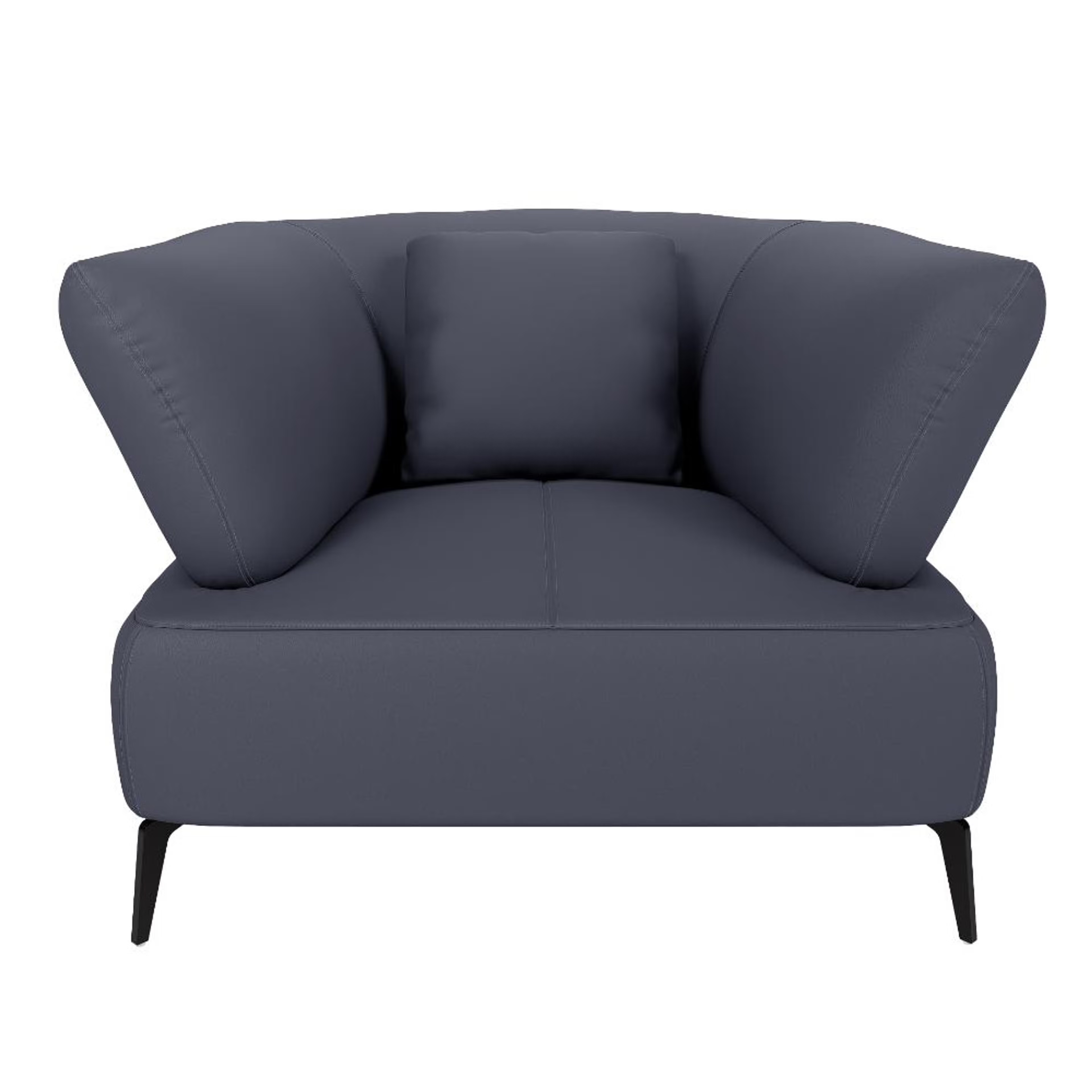 Wakefit Nauru Sofa - One Seater Regular, Single Seater, Blue