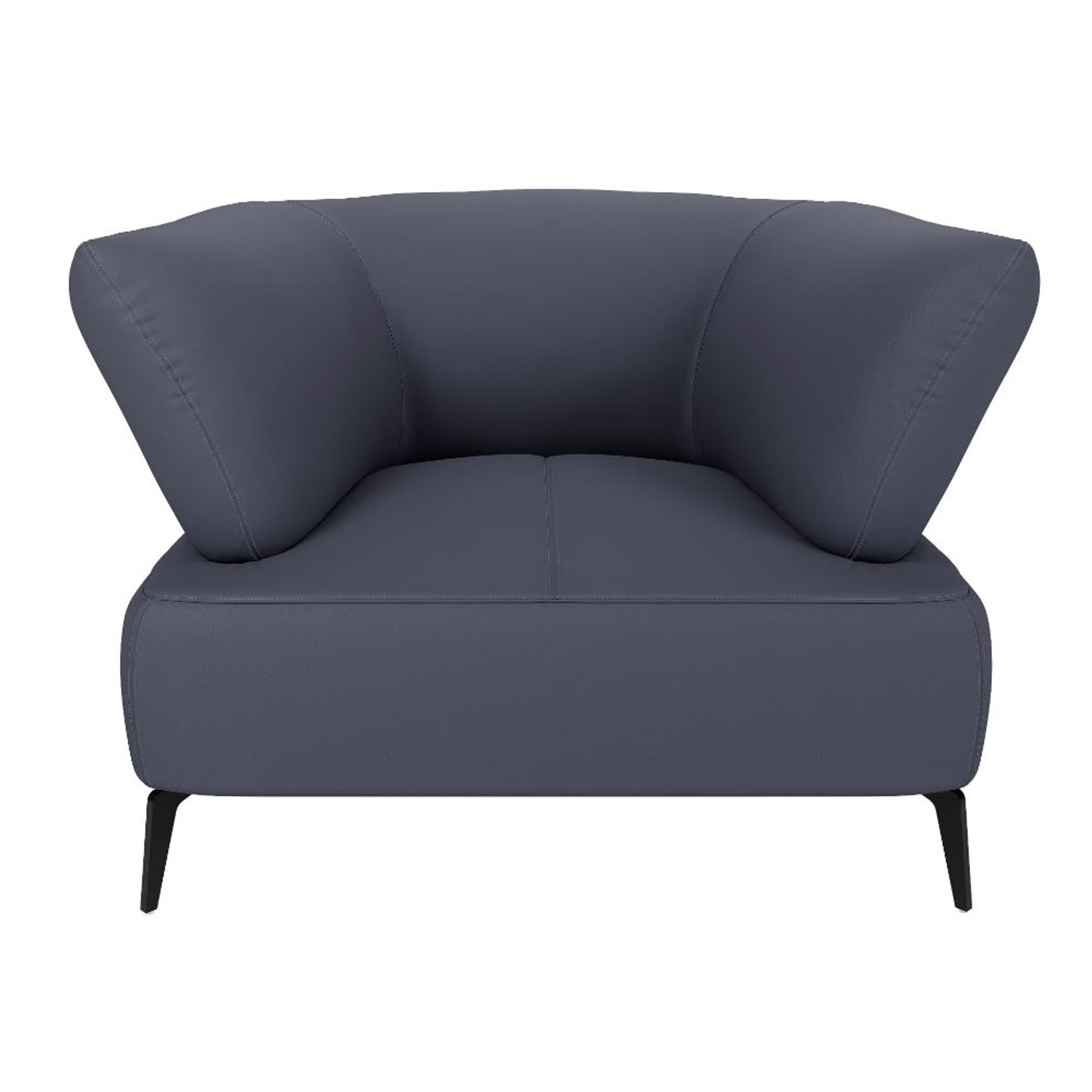 Wakefit Nauru Sofa - One Seater Regular, Single Seater, Blue