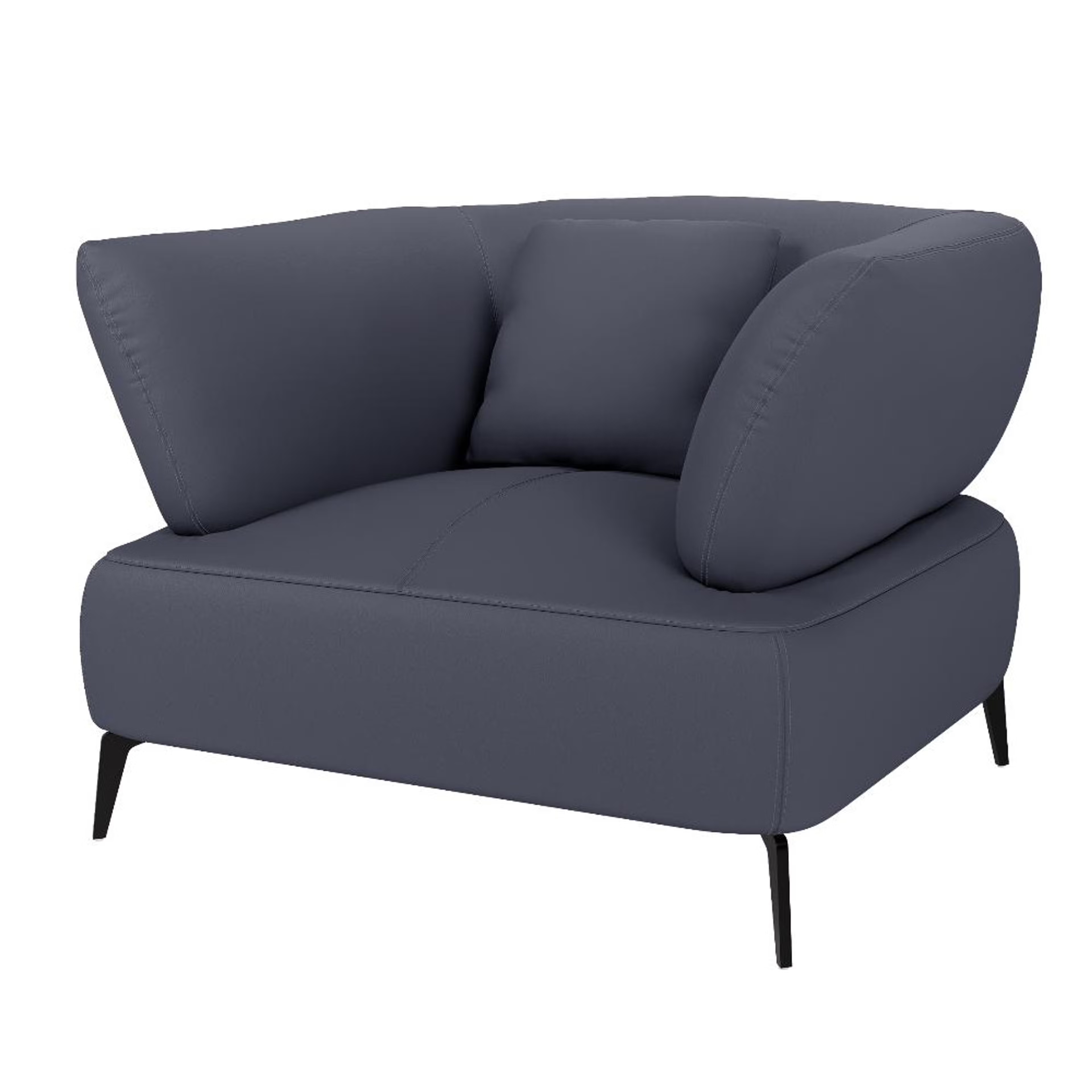 Wakefit Nauru Sofa - One Seater Regular, Single Seater, Blue 4 Wakefit Nauru Sofa - One Seater Regular, Single Seater, Blue
