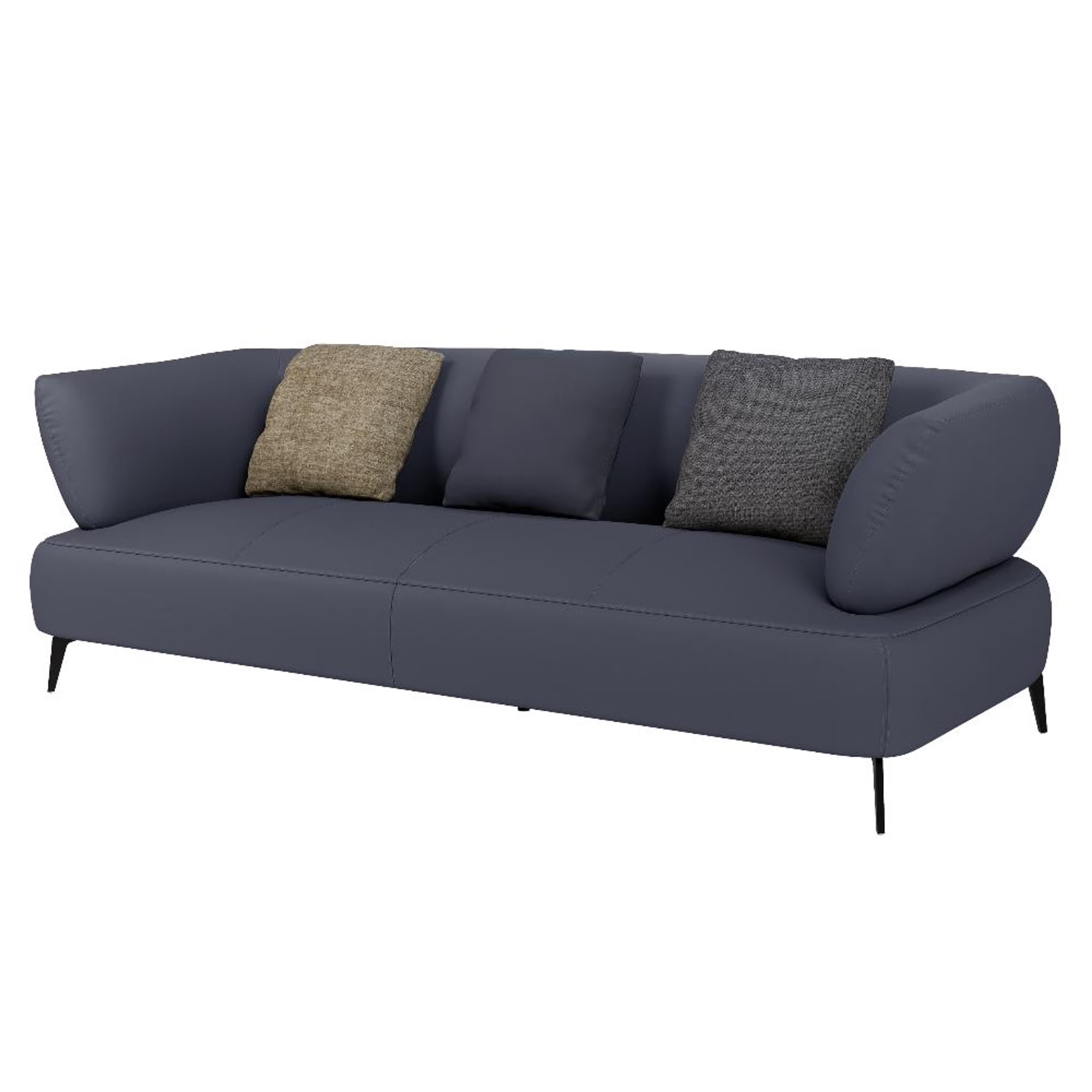 Wakefit Nauru Sofa - Three Seater Regular, Three Seater, Blue 4 Wakefit Nauru Sofa - Three Seater Regular, Three Seater, Blue