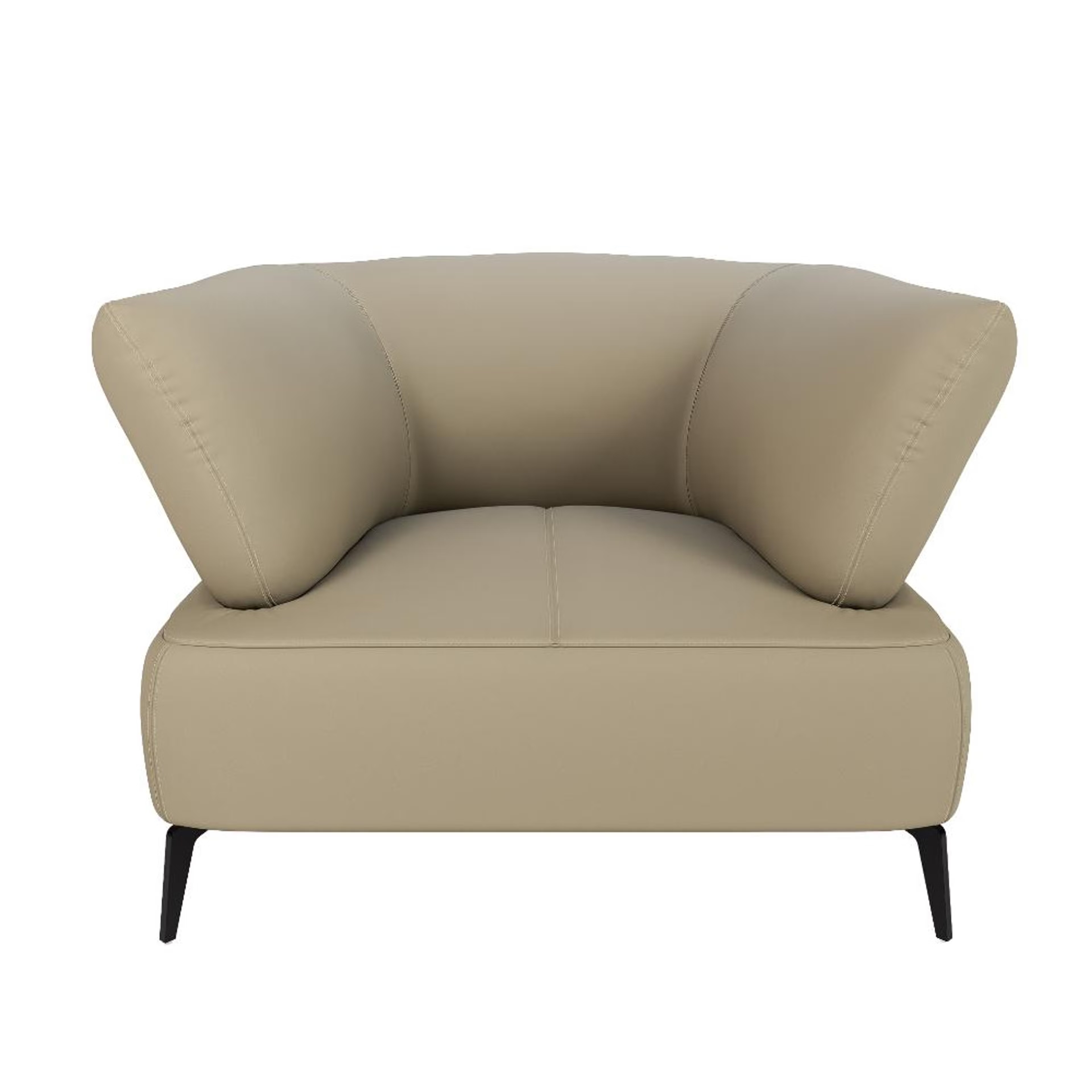 Wakefit Nauru Sofa - One Seater Regular, Single Seater, Beige