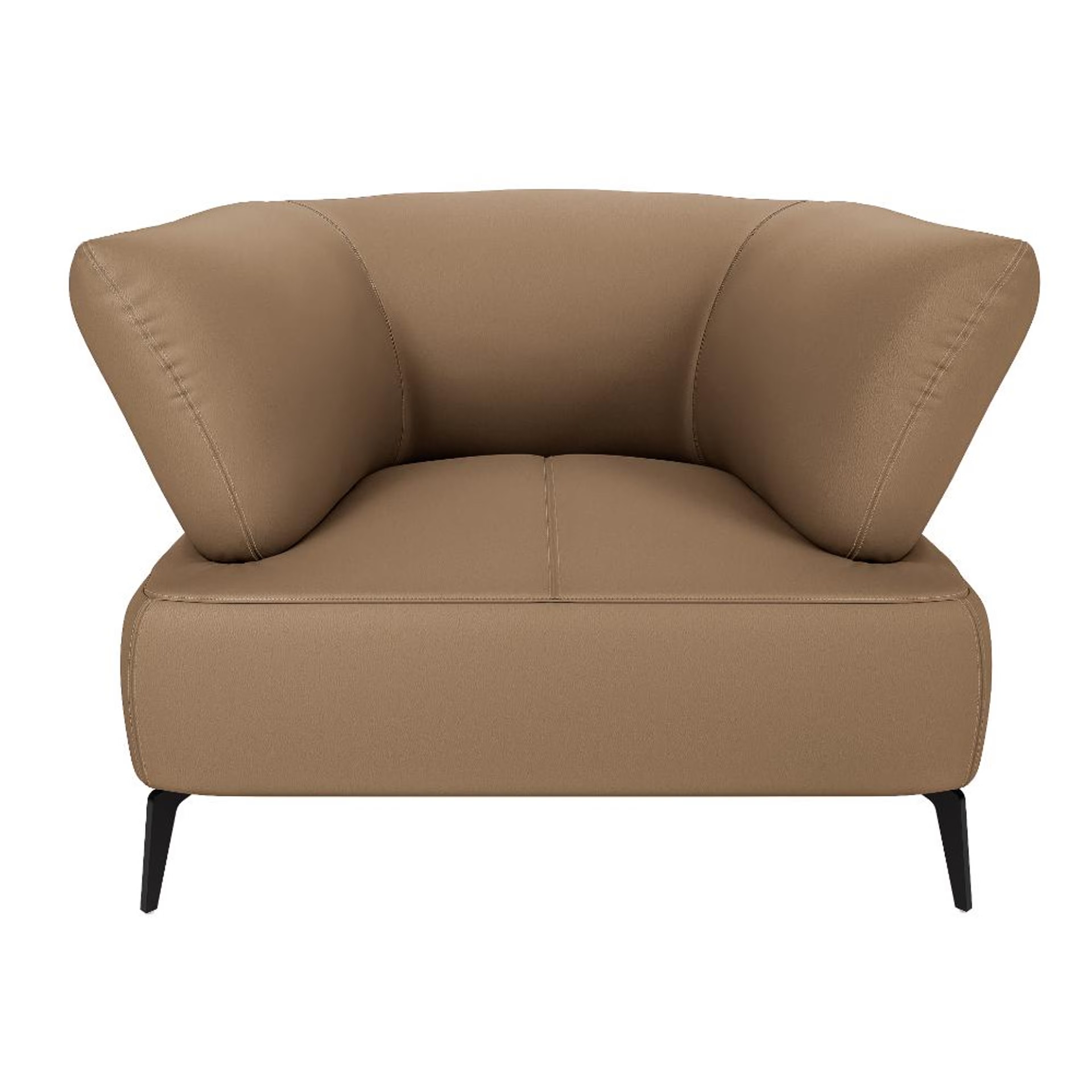 Wakefit Nauru Sofa - One Seater Regular, Single Seater, Cappuccino