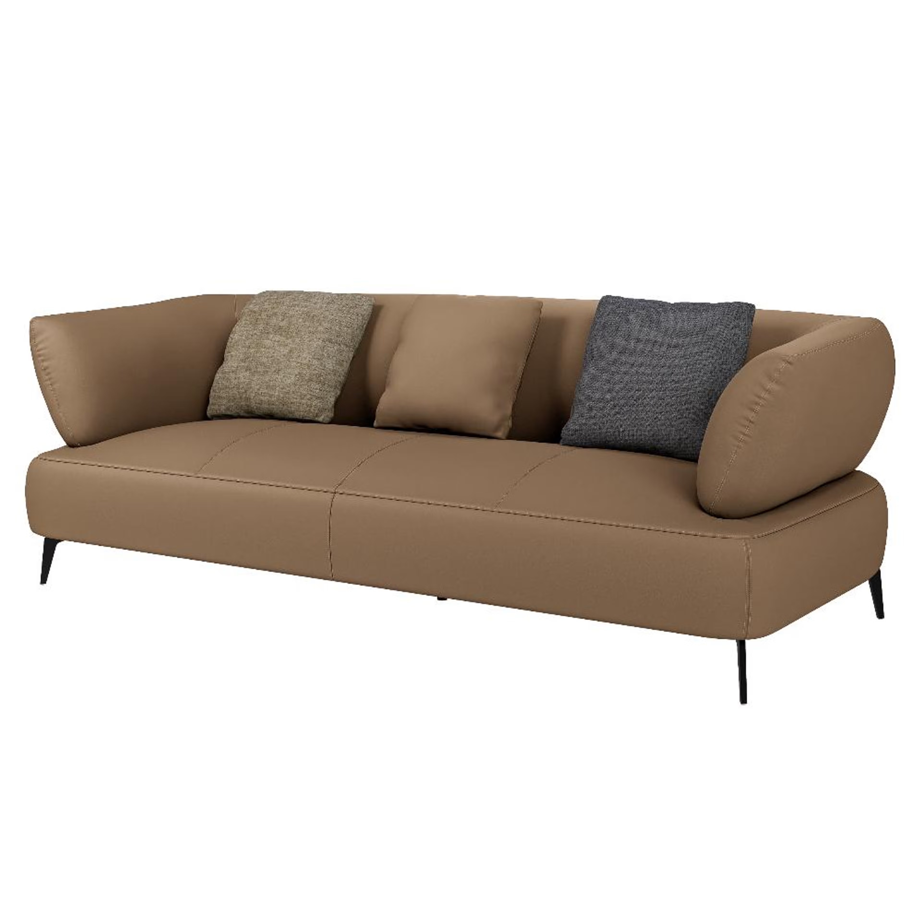 Wakefit Nauru Sofa - Three Seater Regular, Three Seater, Cappuccino 4 Wakefit Nauru Sofa - Three Seater Regular, Three Seater, Cappuccino