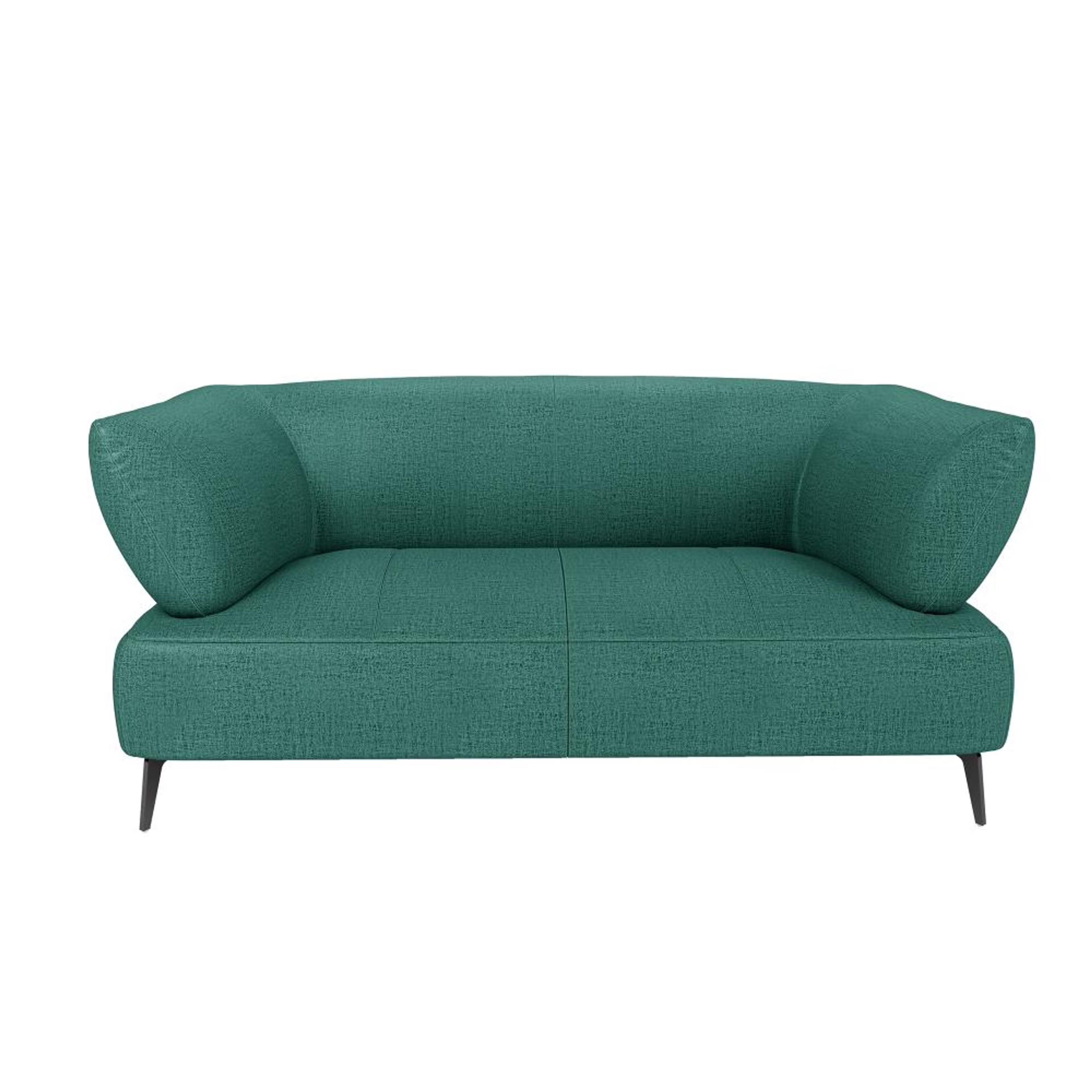 Wakefit Nauru Sofa - Two Seater Regular, Two Seater, Aqua Blue