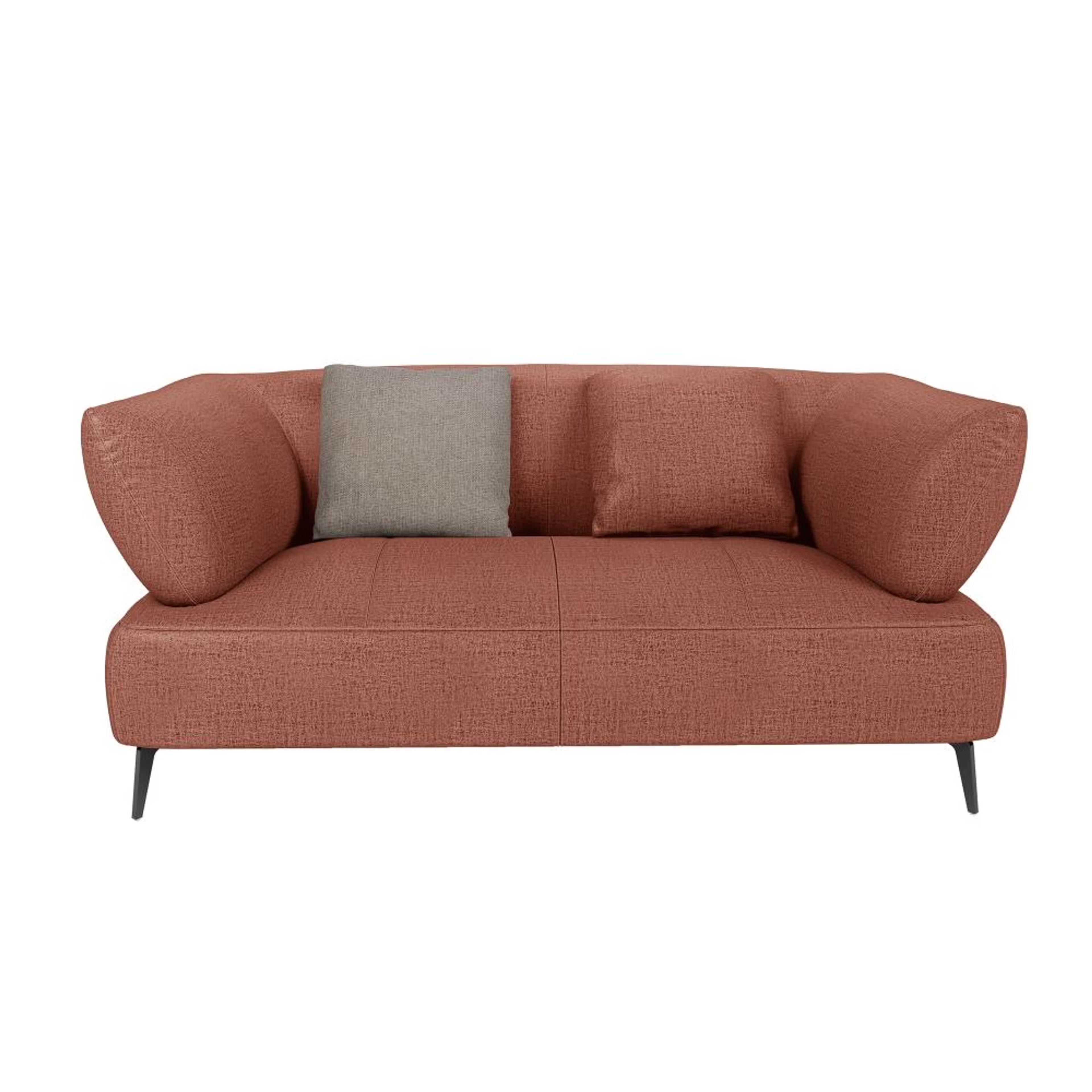 Home 47 Wakefit Nauru Sofa - Two Seater Regular, Two Seater, Rose Brown