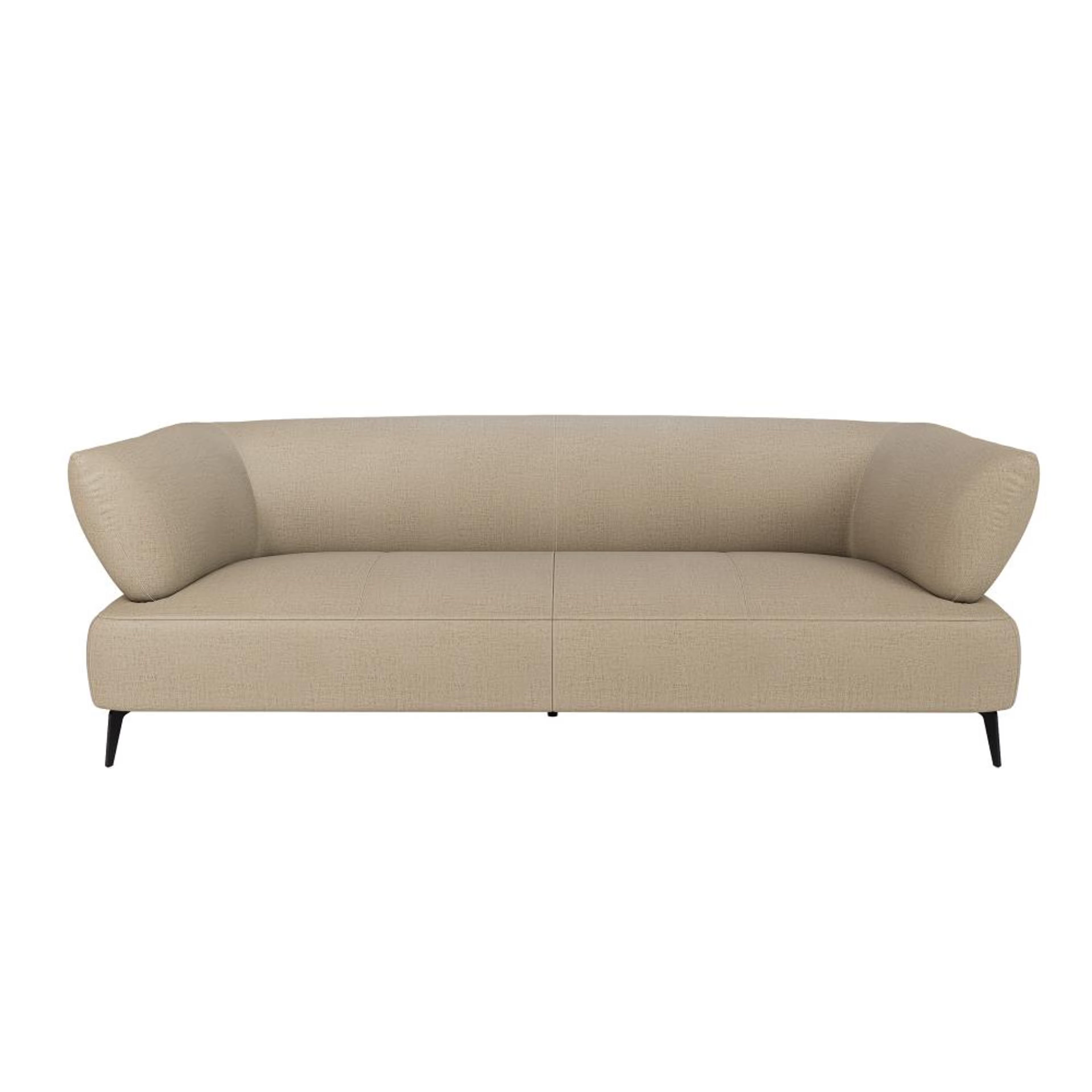 Wakefit Nauru Sofa - Three Seater Regular, Three Seater, White