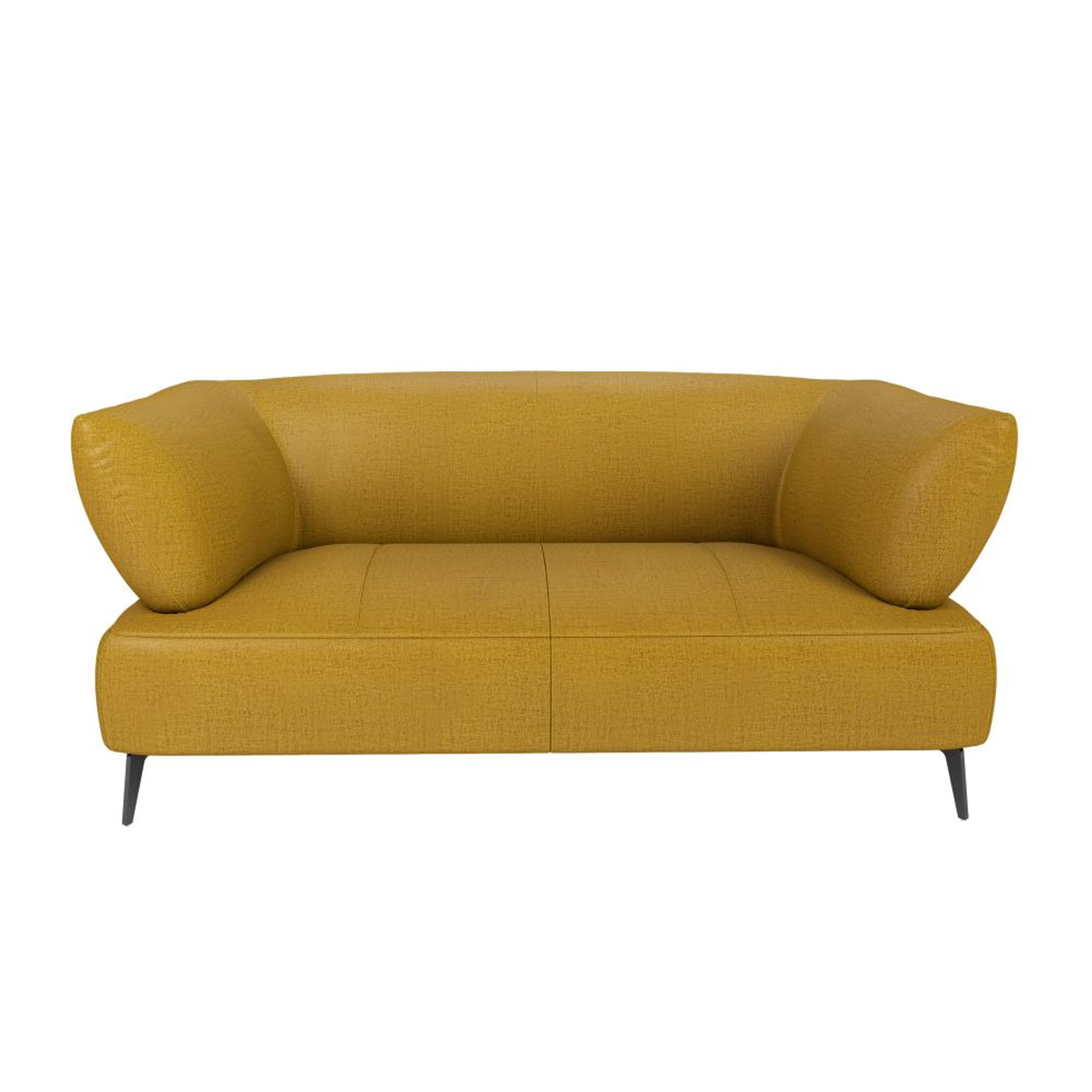 Wakefit Nauru Sofa - Two Seater Regular, Two Seater, Yellow