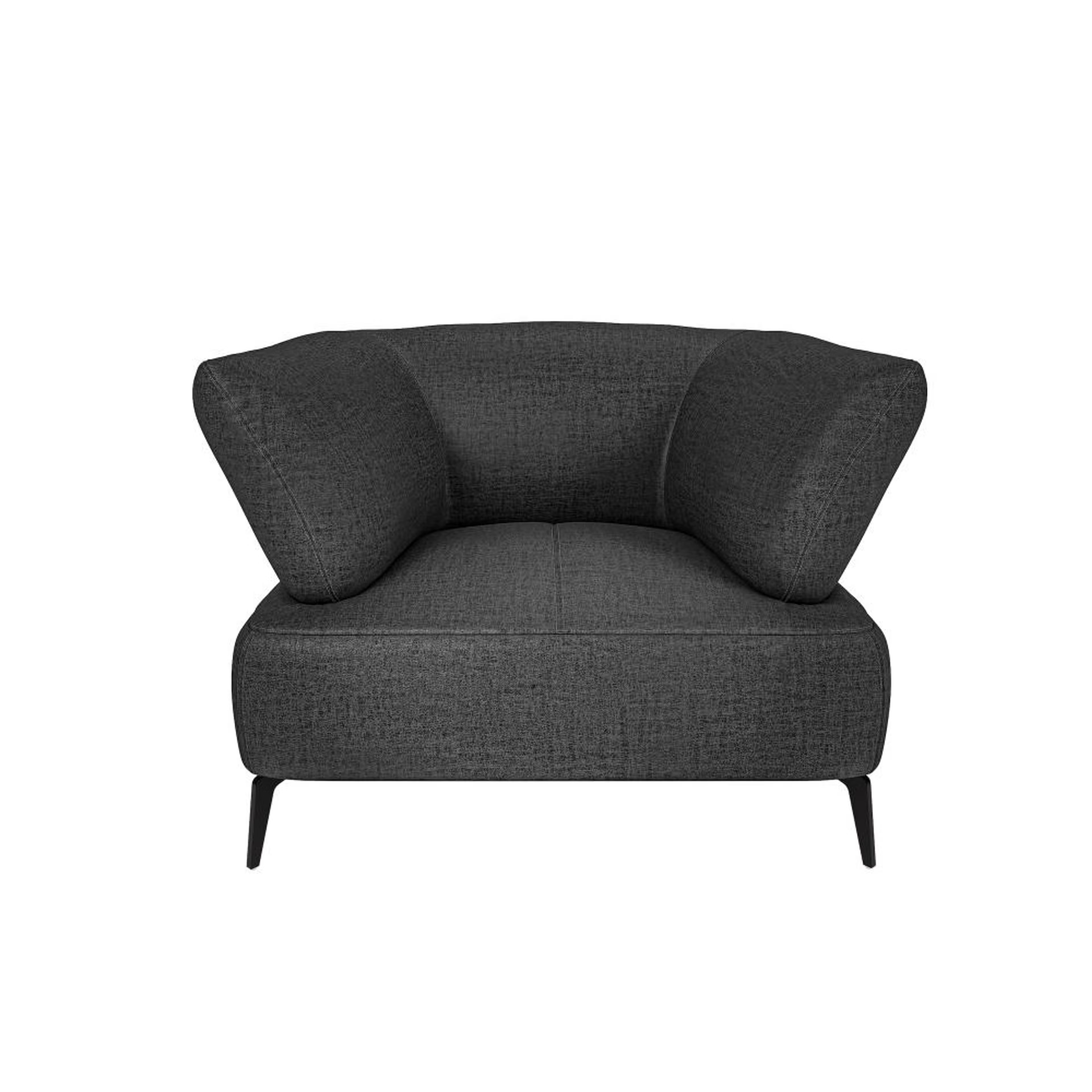 Home 44 Wakefit Nauru Sofa - One Seater Regular, Single Seater, Charcoal Grey