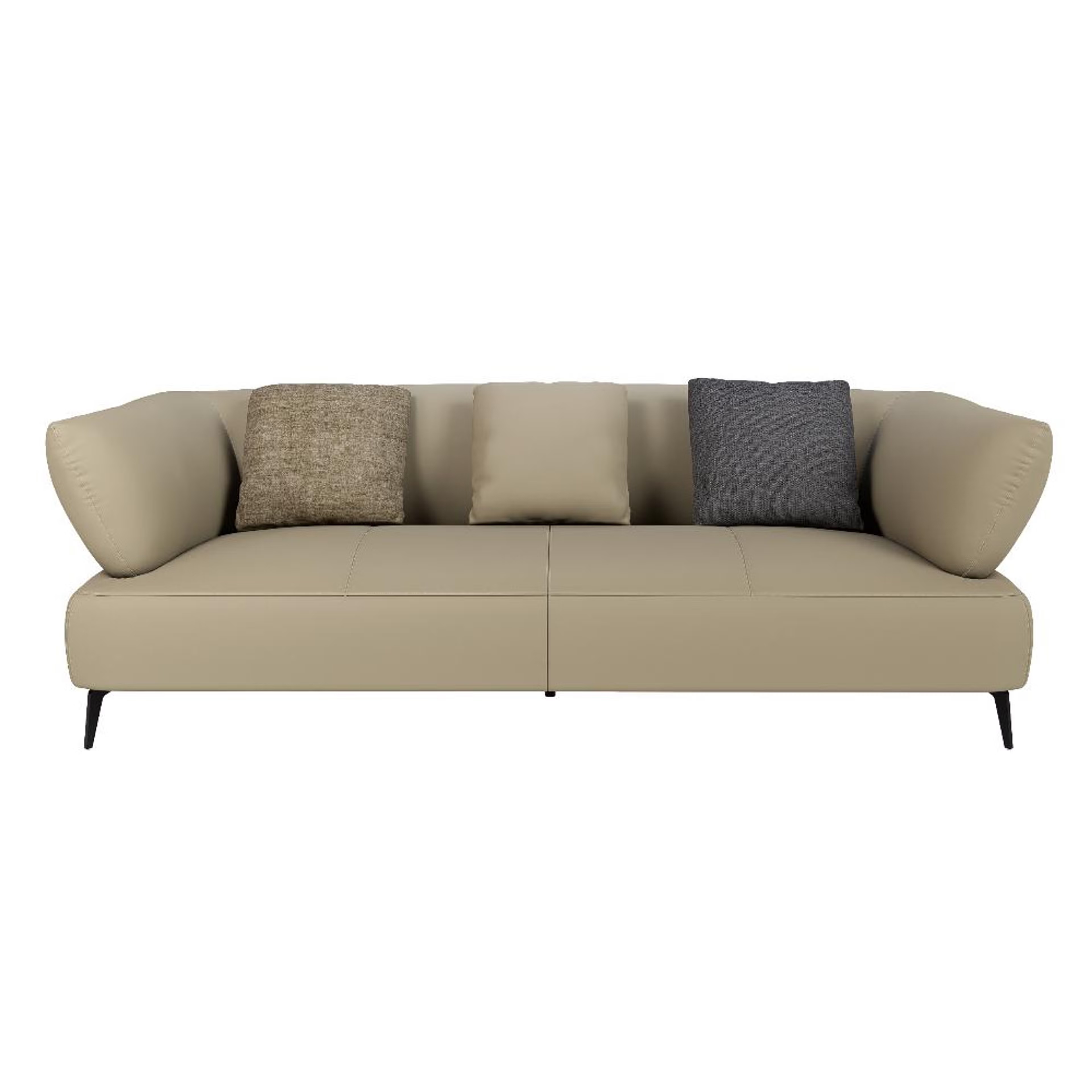 Wakefit Nauru Sofa Set (3+2+1) Seater Regular, Set (3+2+1), Beige