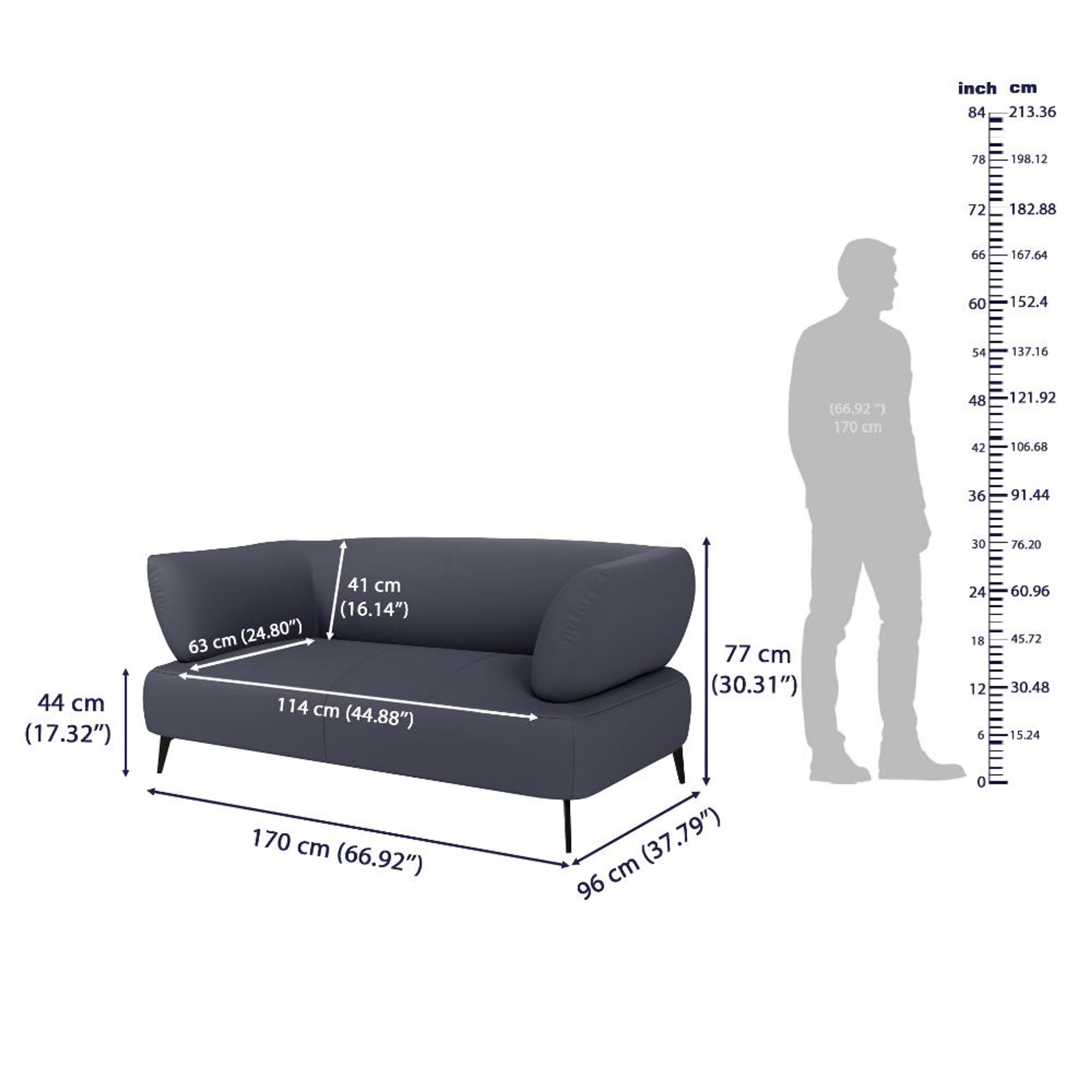 Wakefit Nauru Sofa Set (3+2) Seater Regular, Set (3+2), Blue 9 Wakefit Nauru Sofa Set (3+2) Seater Regular, Set (3+2), Blue