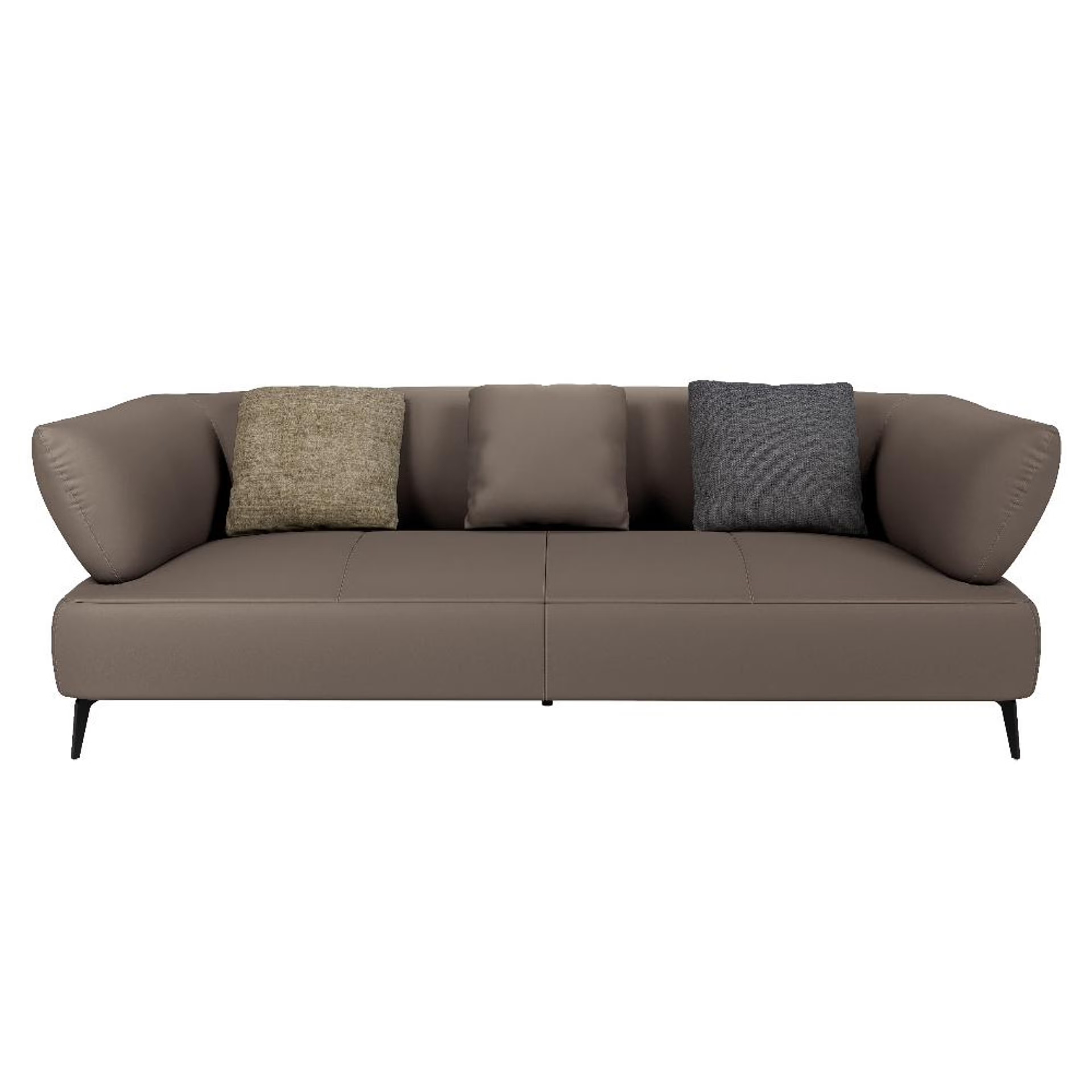 Wakefit Nauru Sofa Set (3+1+1) Seater Regular, Set (3+1+1), Grey