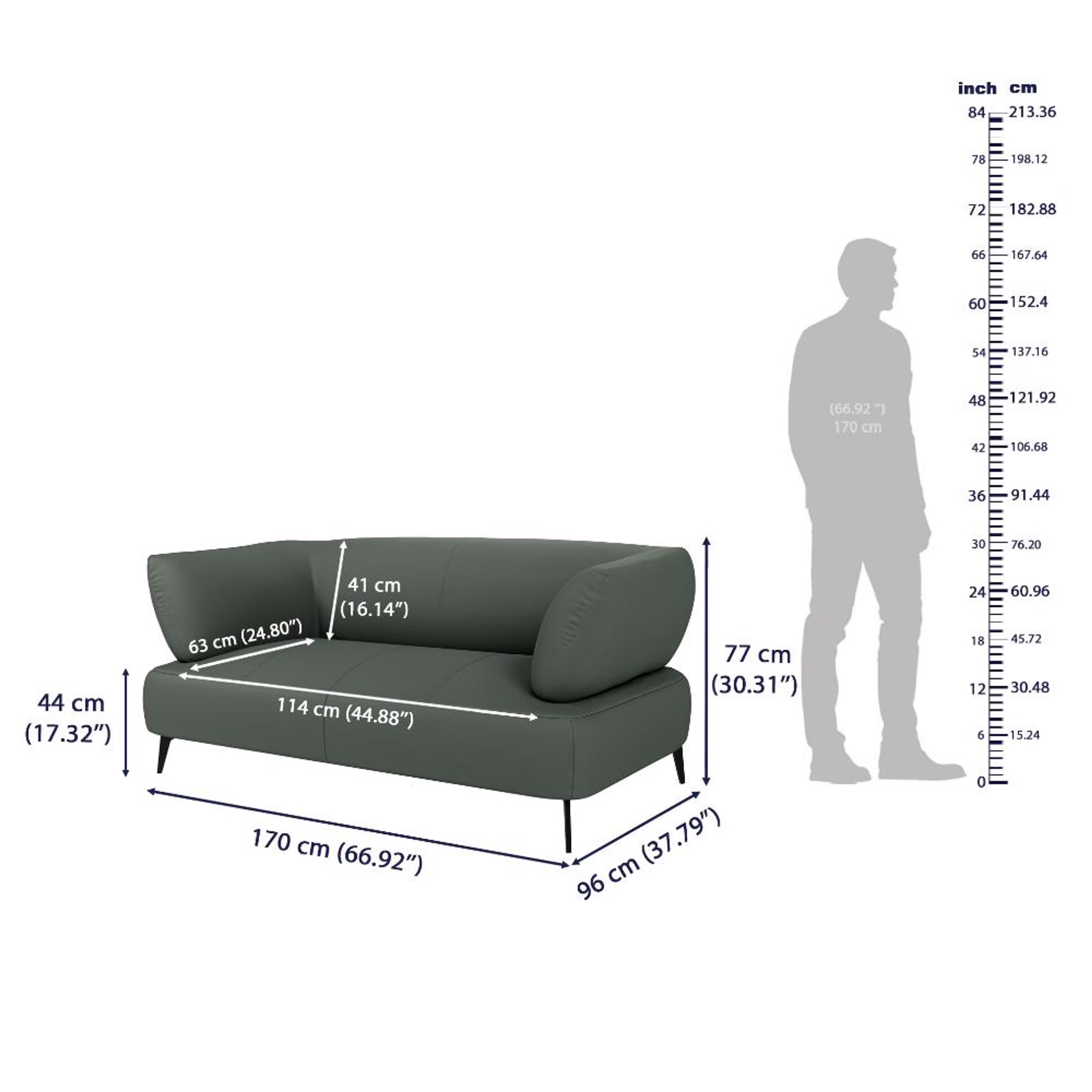 Wakefit Nauru Sofa Set (2+1+1) Seater Regular, Set (2+1+1), Forest Green 8 Wakefit Nauru Sofa Set (2+1+1) Seater Regular, Set (2+1+1), Forest Green