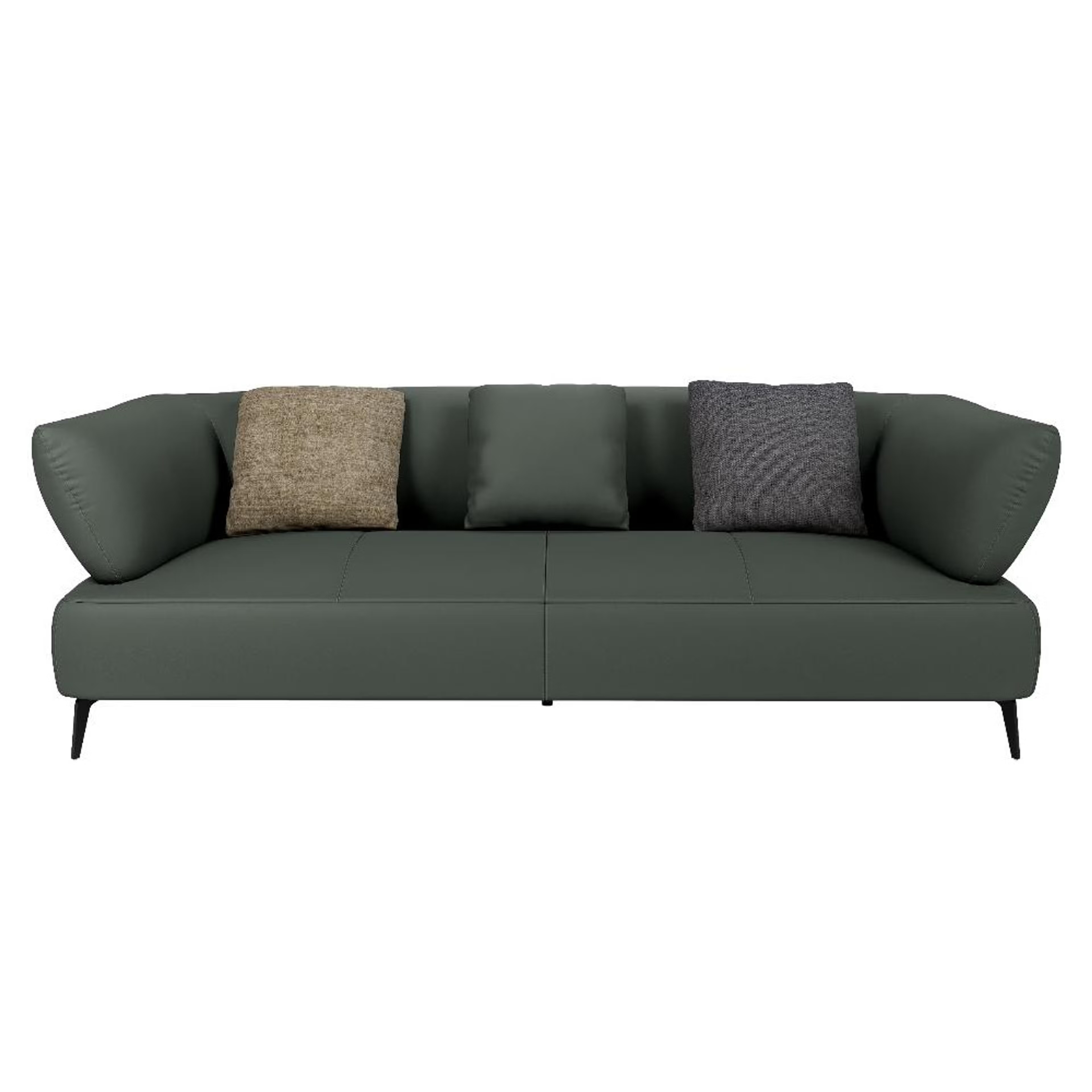 Wakefit Nauru Sofa Set (3+2+1) Seater Regular, Set (3+2+1), Forest Green