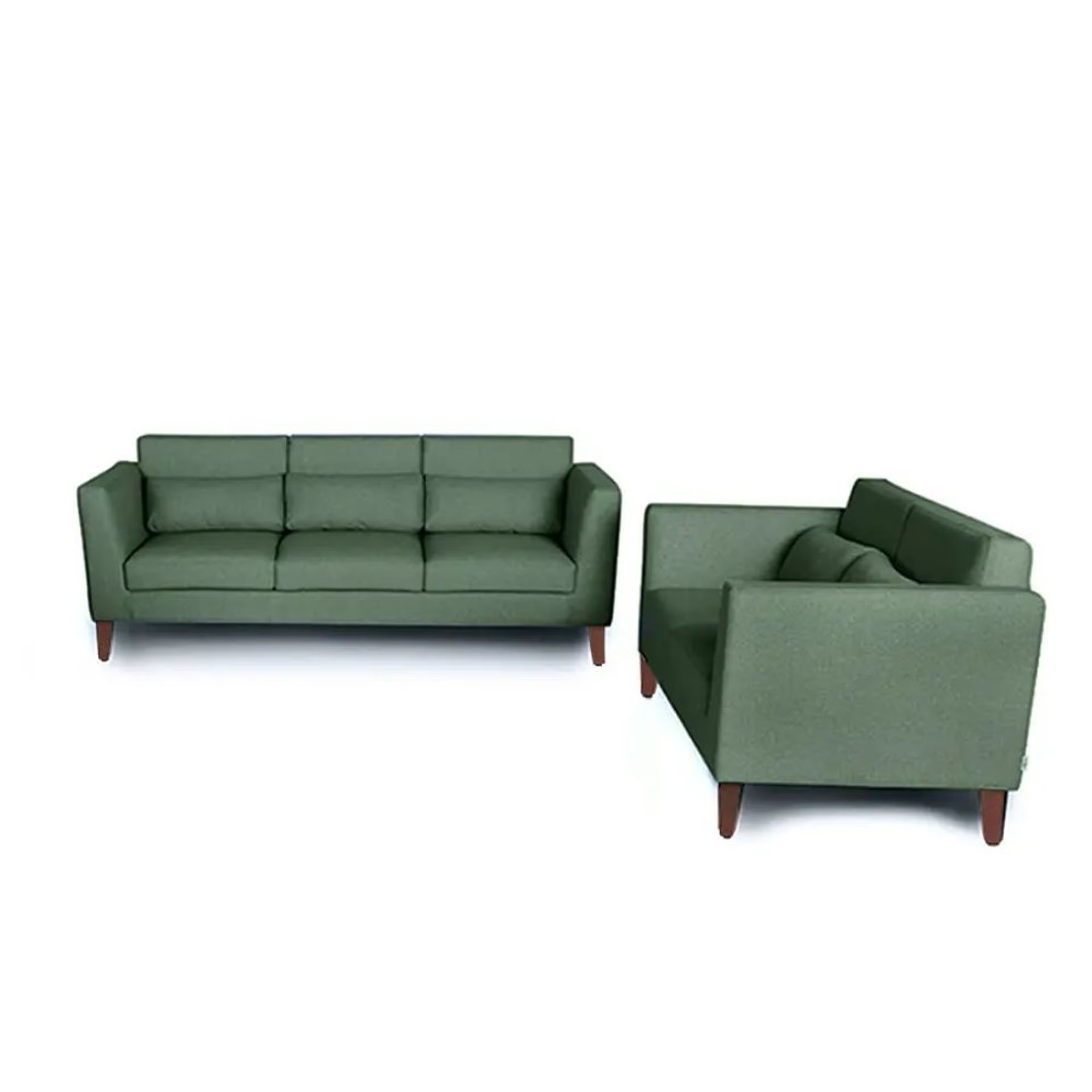 Home 41 Wakefit SnoozePro Sofa Set (3+2) Omega Green Regular, 3 Seater + 2 Seater, Omega Green