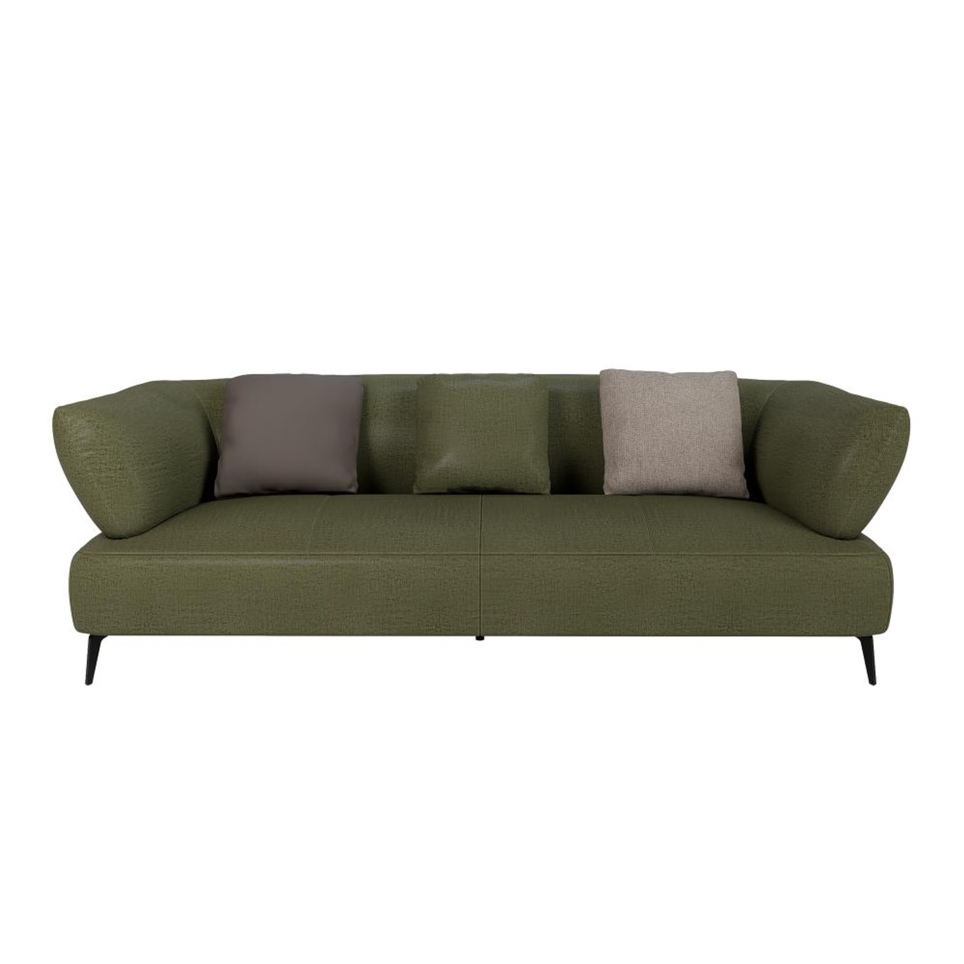 Wakefit Nauru Sofa Set (3+2+1) Seater Regular, Set (3+2+1), Green