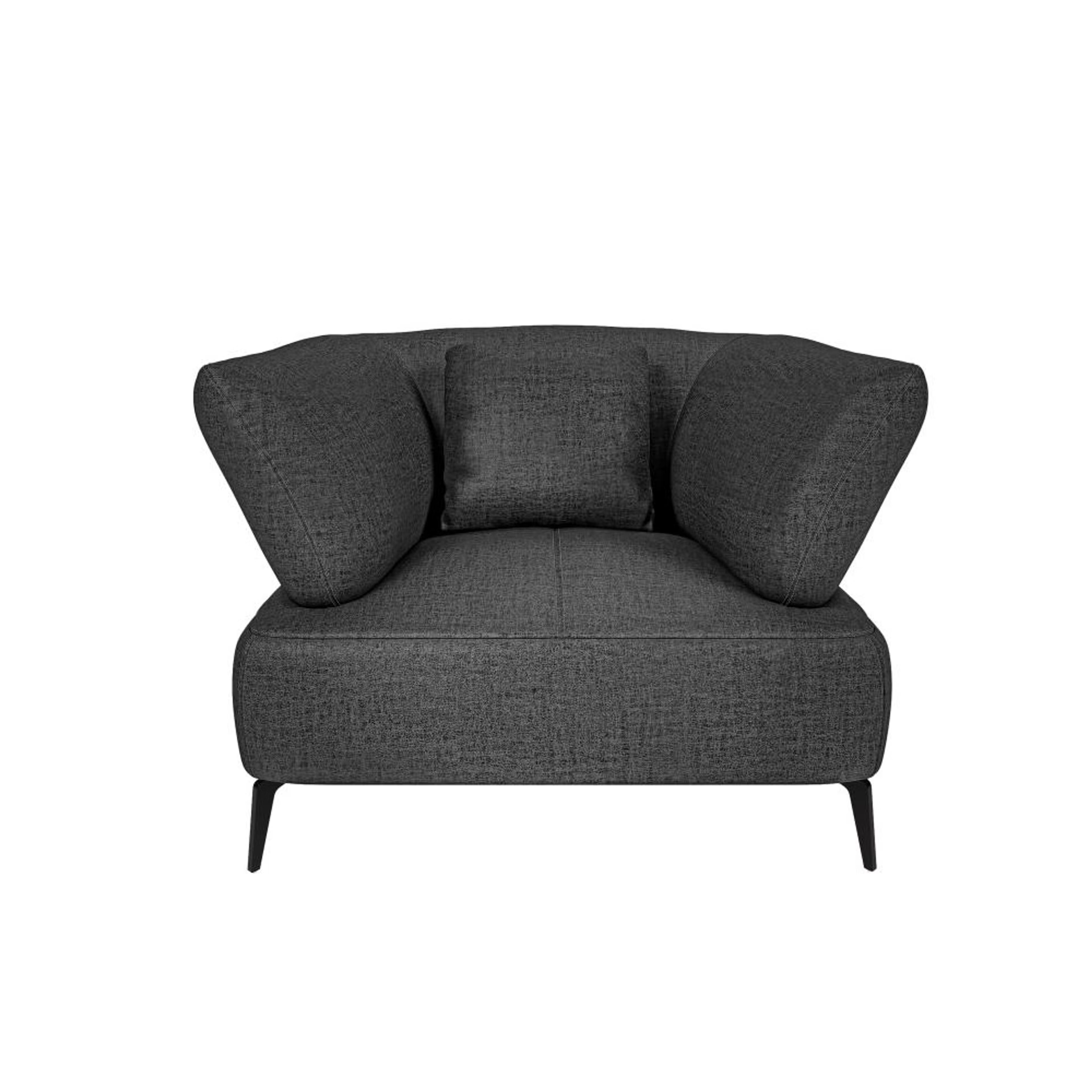Home 27 Wakefit Nauru Sofa Set (2+1+1) Seater Regular, Set (2+1+1), Charcoal Grey
